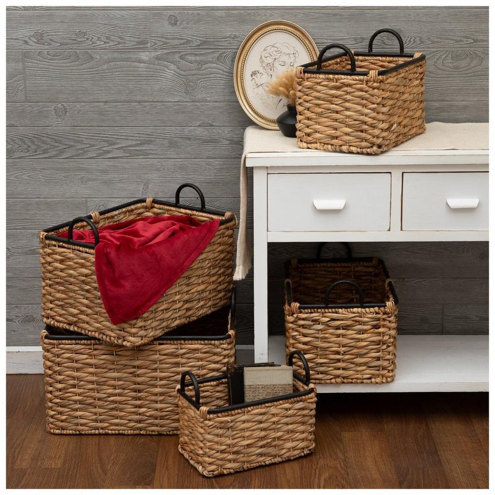 Water Hyacinth Rectangle Basket Set | Hobby Lobby | 1738228