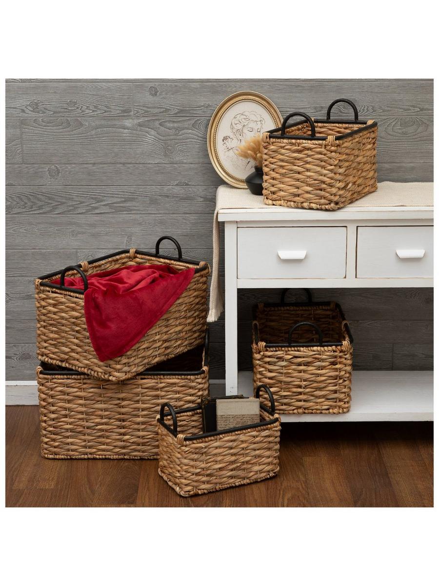 Water Hyacinth Rectangle Basket Set | Hobby Lobby | 1738228
