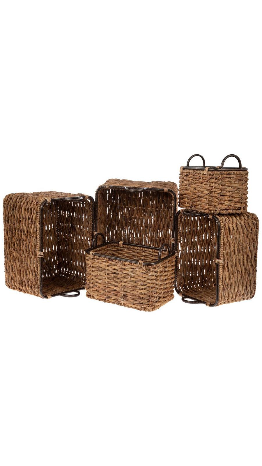 Water Hyacinth Rectangle Basket Set | Hobby Lobby | 1738228