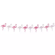 Pink Glitter Flamingo Banner