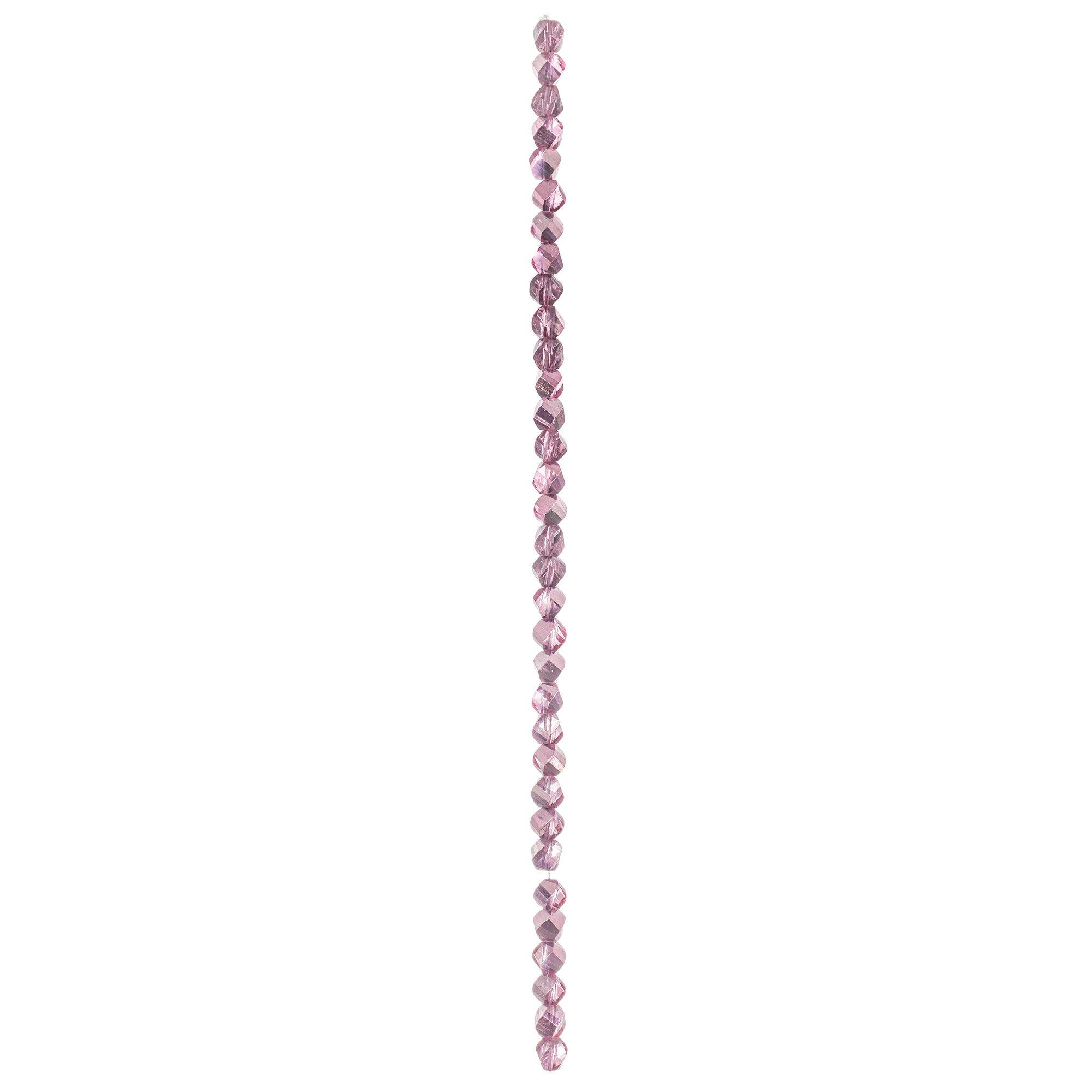 Light Rose Twist Glass Bead Strand Hobby Lobby 1740117 4228