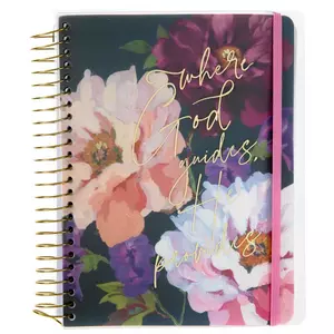 Pink burgundy floral bouquet Spiral Notebook for Sale by junkydotcom