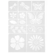 Butterfly Floral Adhesive Stencils