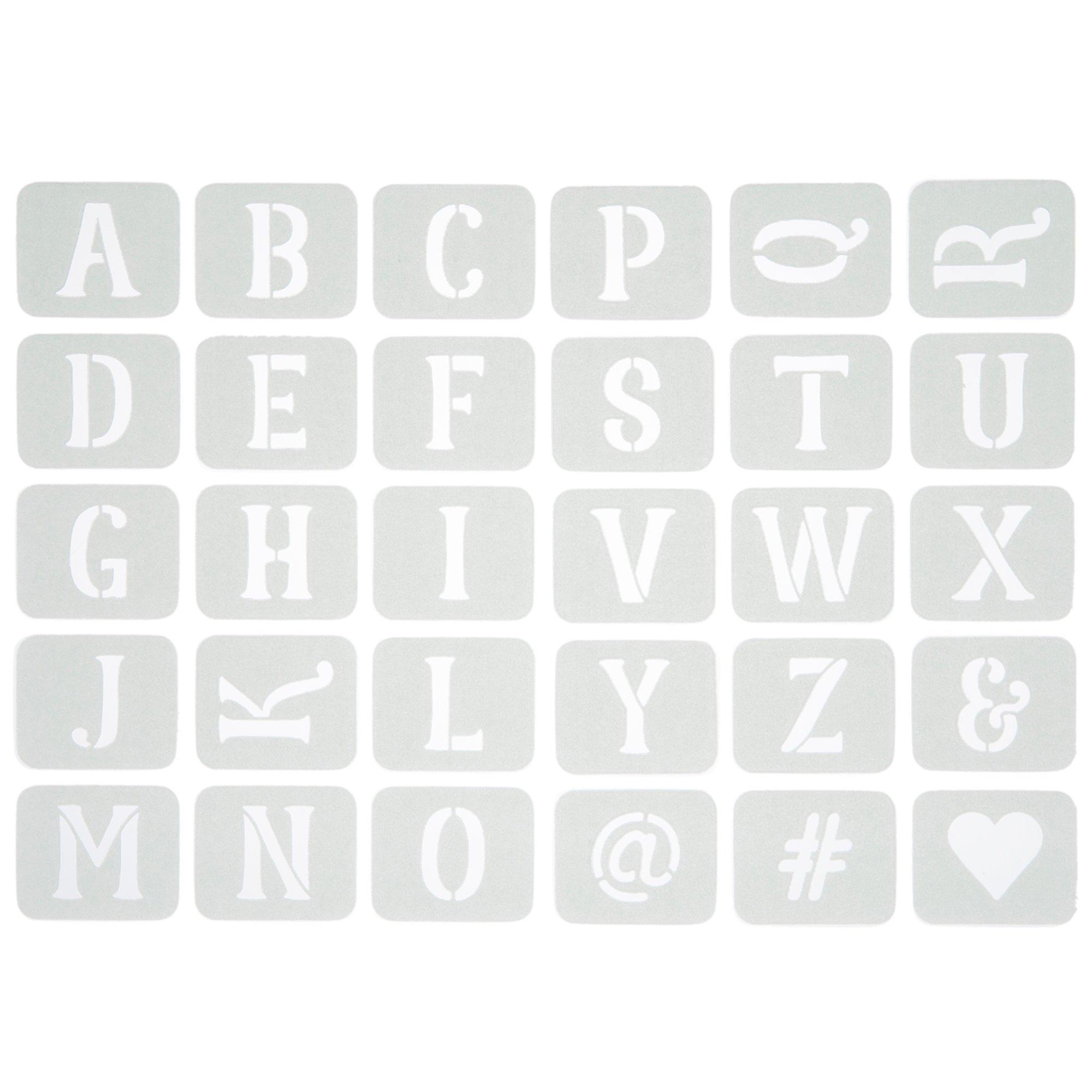 Mirabell Alphabet Adhesive Stencils Hobby Lobby 1740414