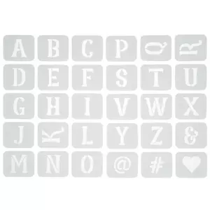 8 Pieces Lettering Stencils Calligraphy Letter Stencils Gothic Font Stencil  Templates Alphabet Number Templates Plastic Number Drawing Painting
