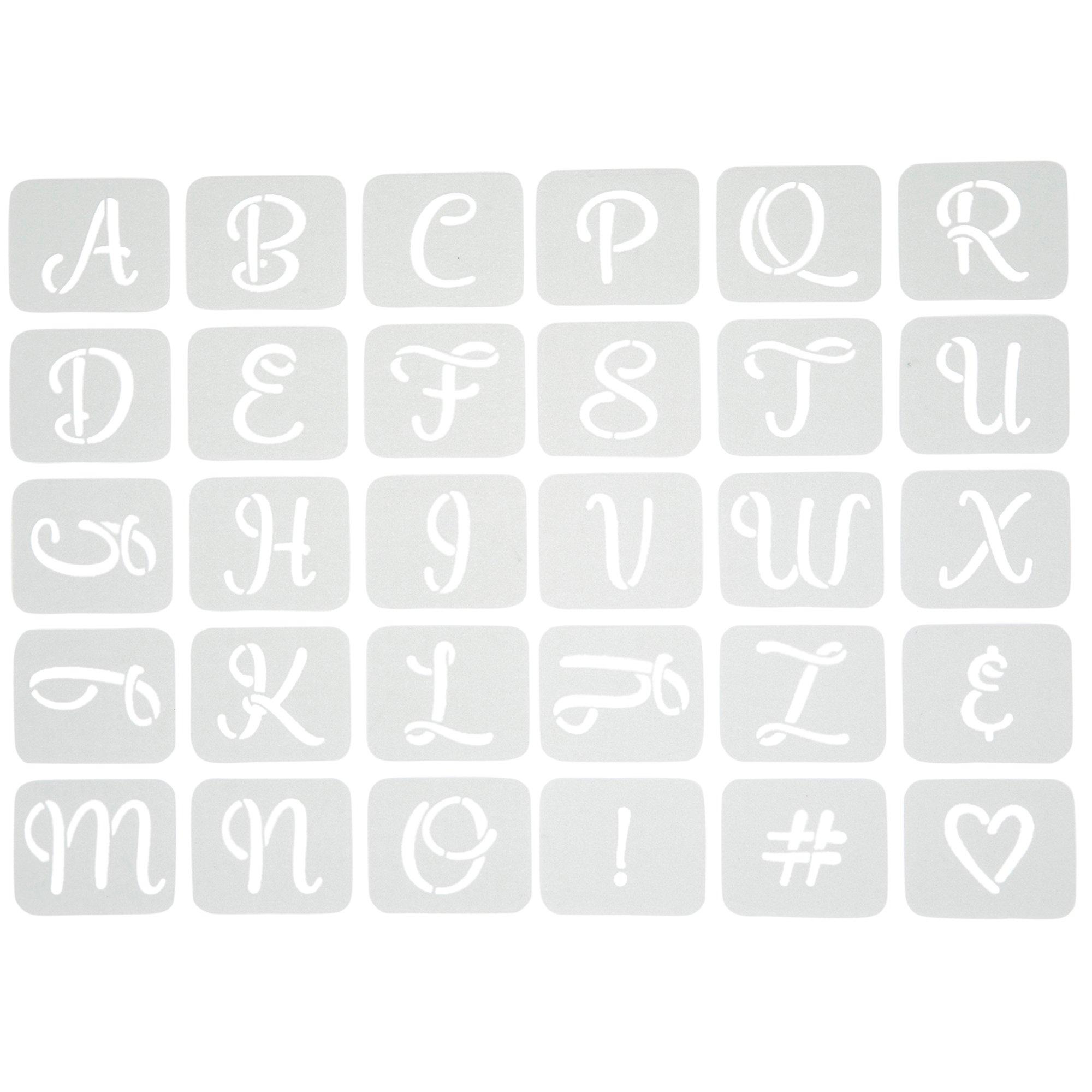 Grace Alphabet Adhesive Stencils Hobby Lobby 1740489