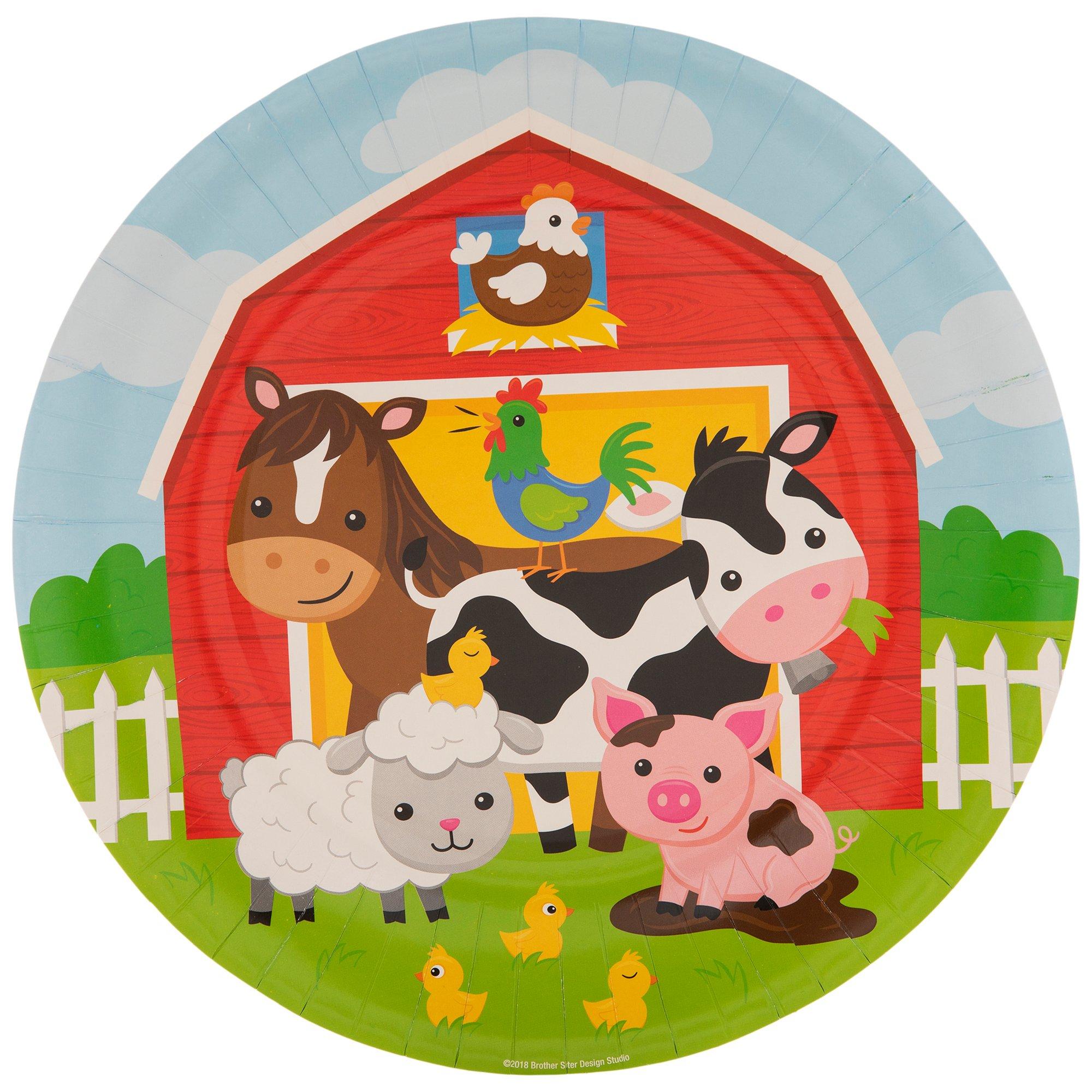 Barnyard Birthday Paper Plates Large Hobby Lobby 1740729