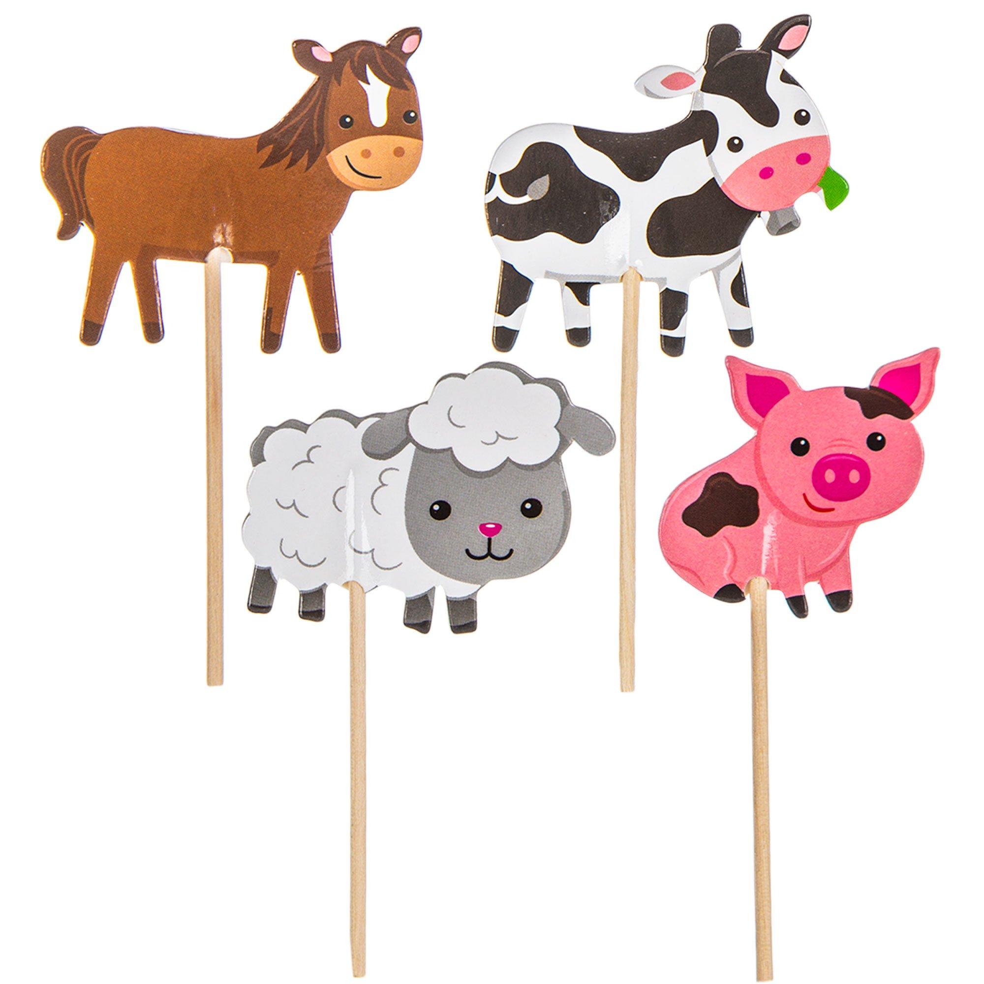 Barnyard Birthday Cupcake Toppers Hobby Lobby 1740919