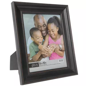 Black Wide Scoop Wood Photo Frame
