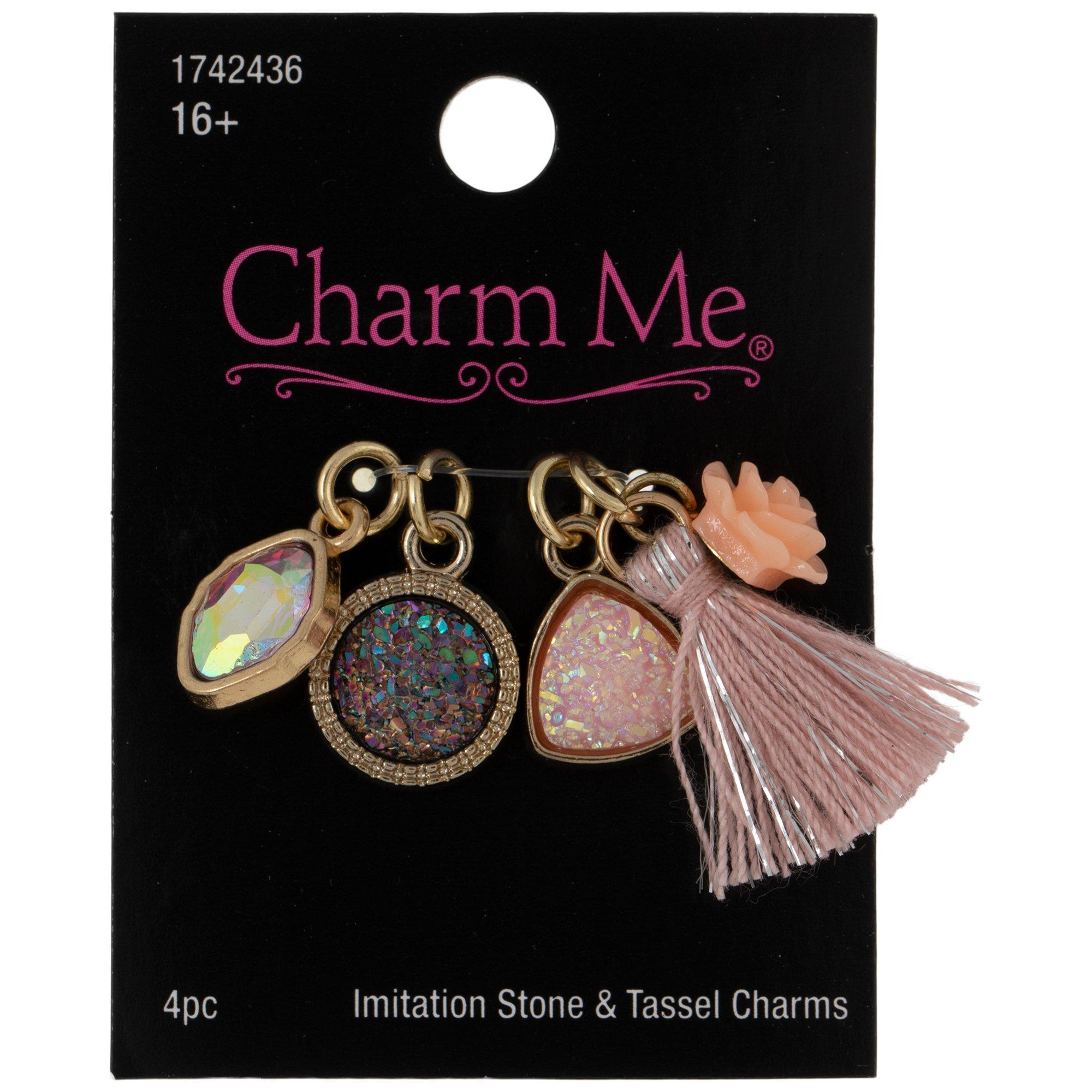 Imitation Stone & Tassel Charms Hobby Lobby 1742436