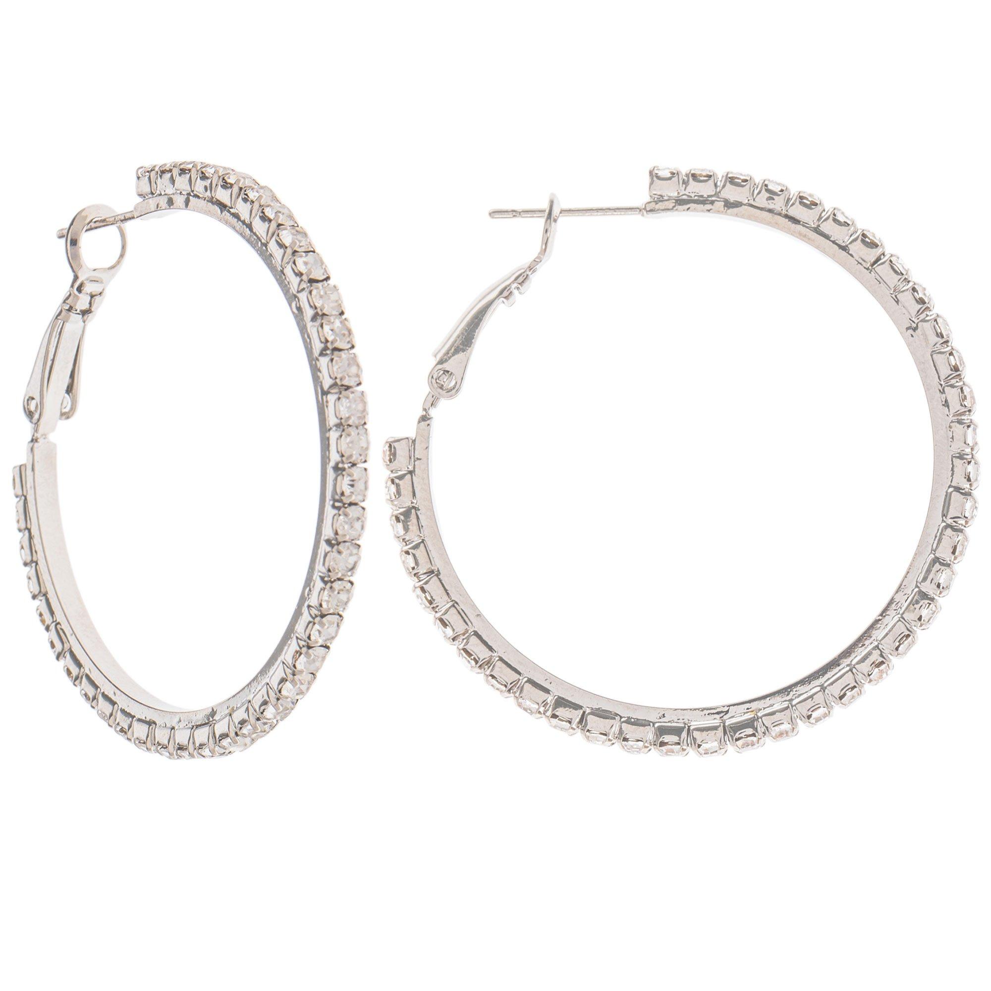 Rhinestone Hoop Earrings | Hobby Lobby | 1744135