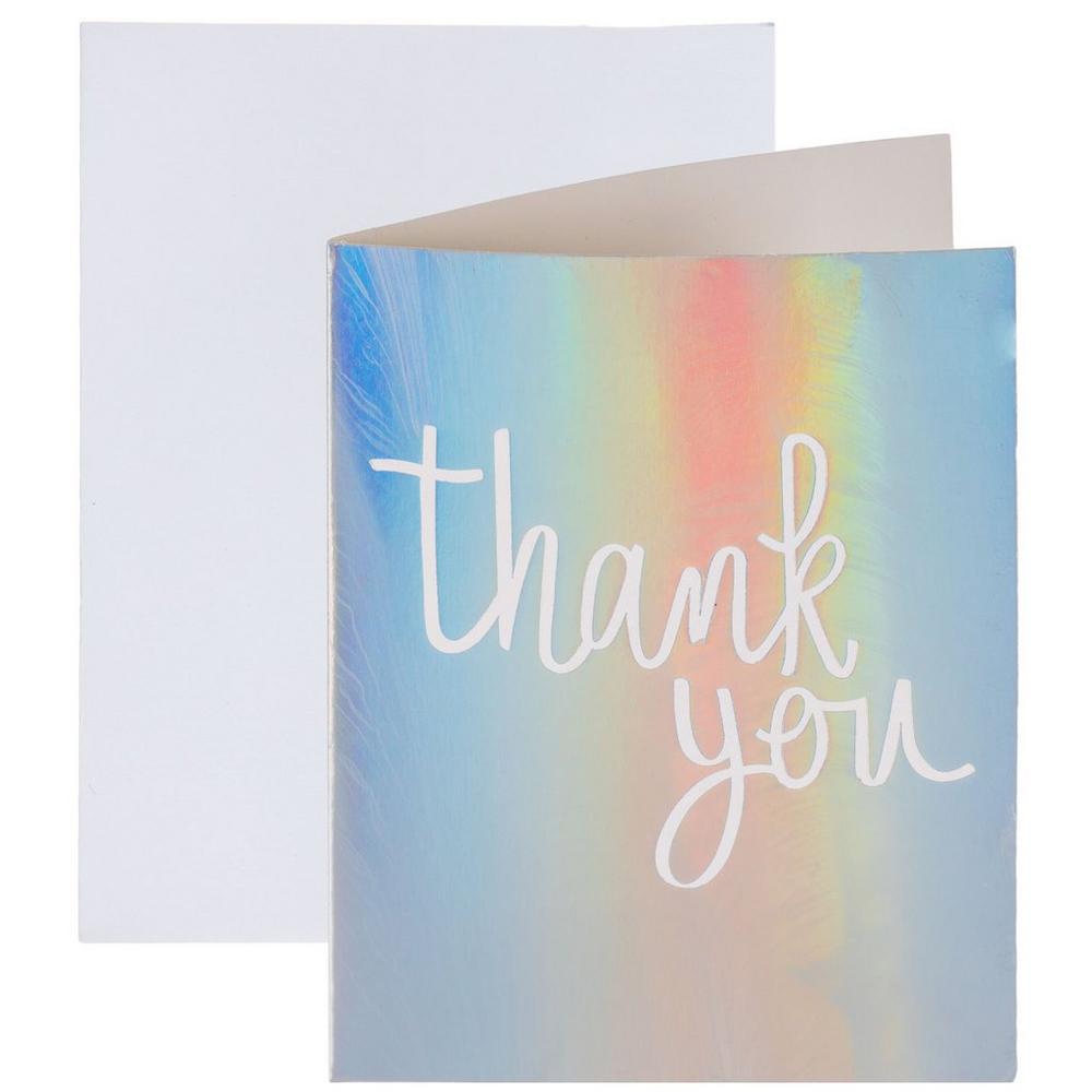 holographic thank you cards Prismatic Thank You Cards