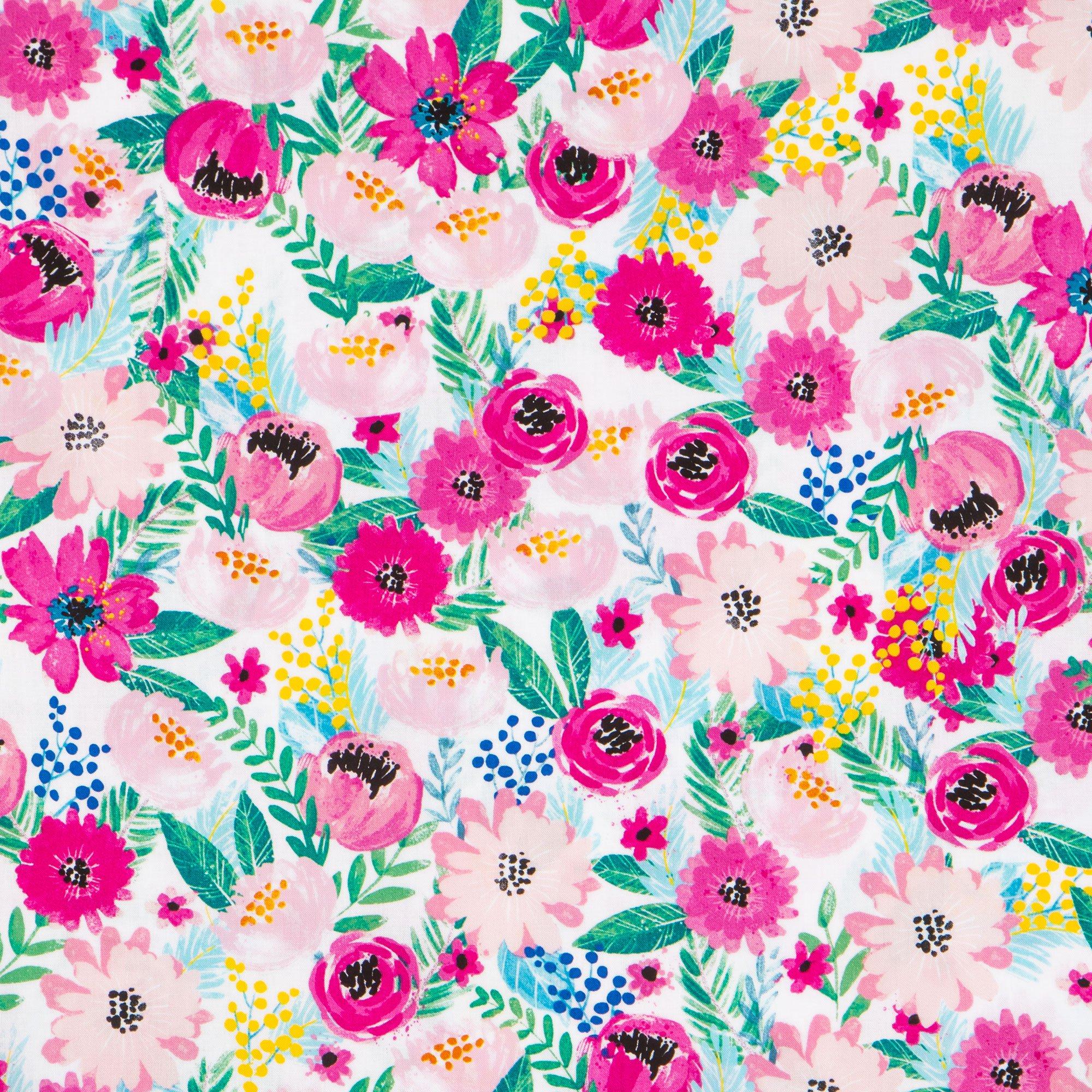 Bee Hive Floral Apparel Fabric, Hobby Lobby