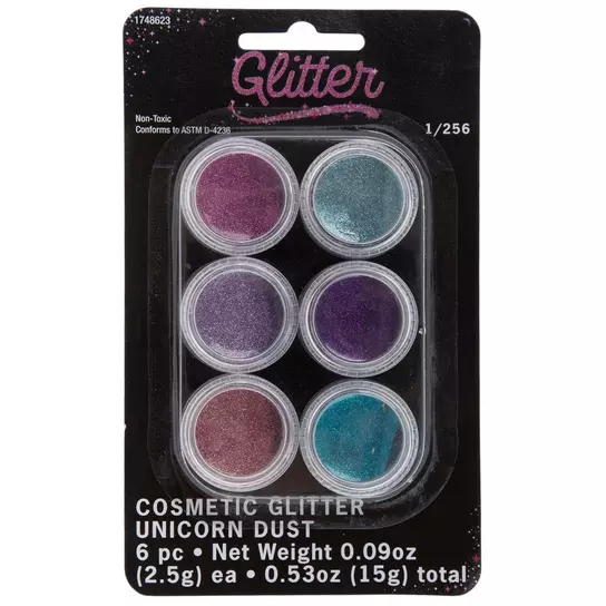 Assorted Colors Glitter Pack, Hobby Lobby