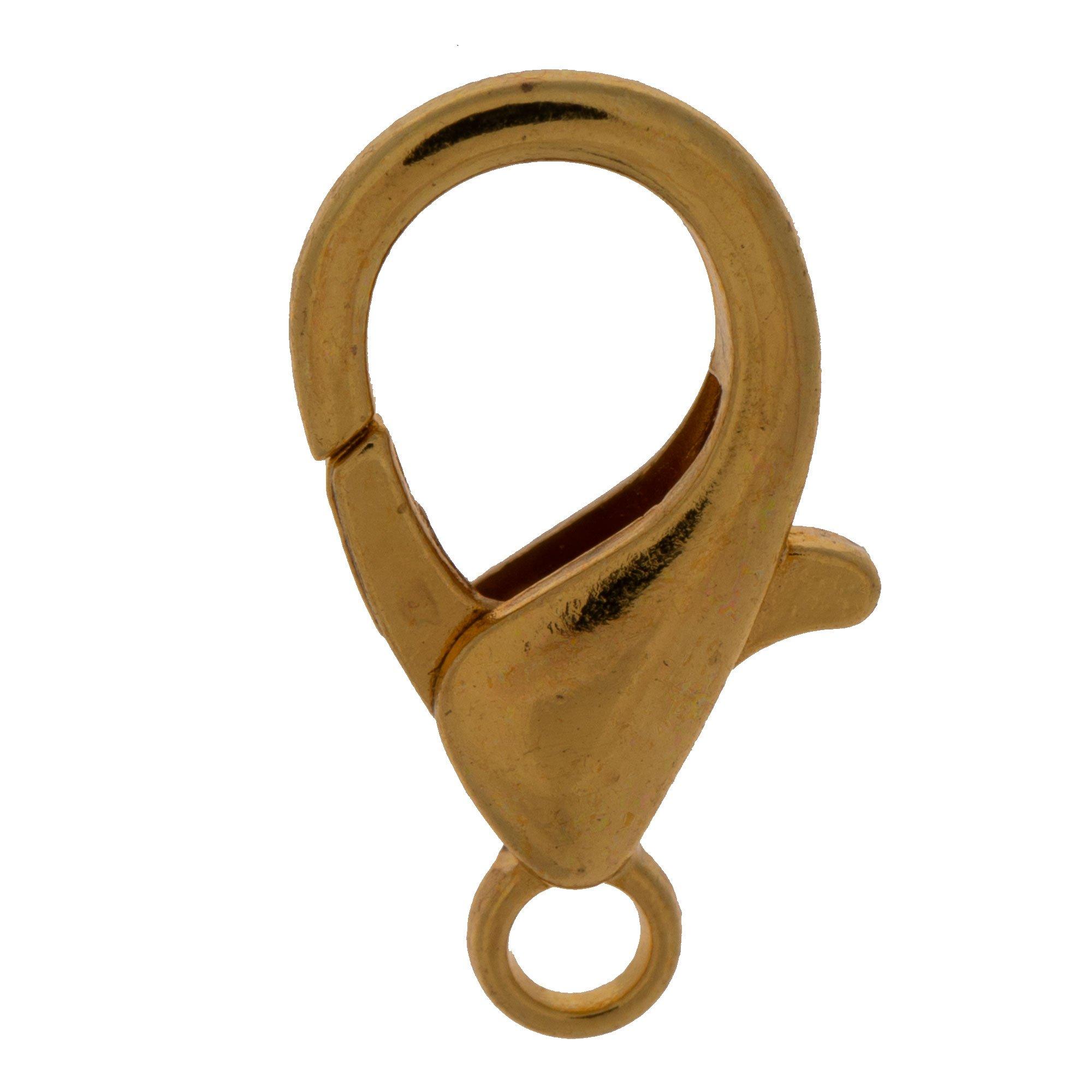 18K Gold Plated Lobster Clasps 18mm Hobby Lobby 175158