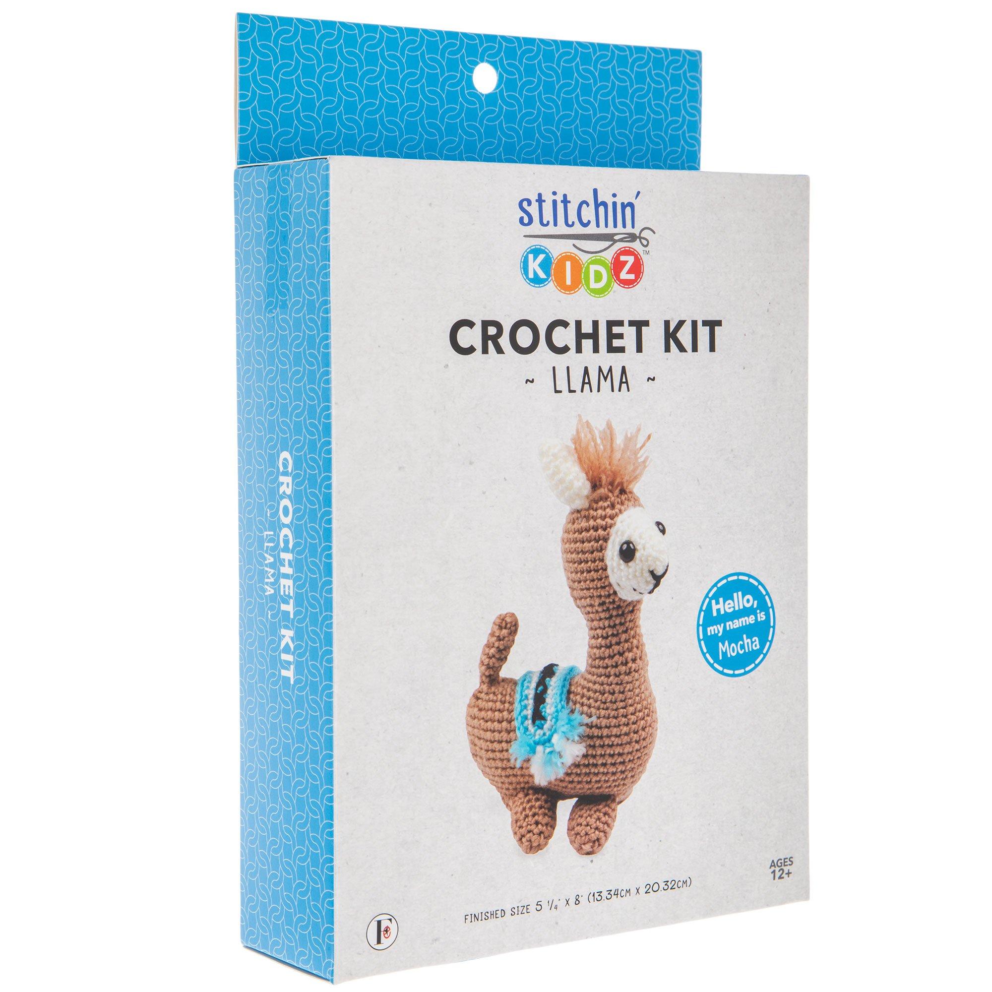 crochet kit - amigurumi llama diy craft kit