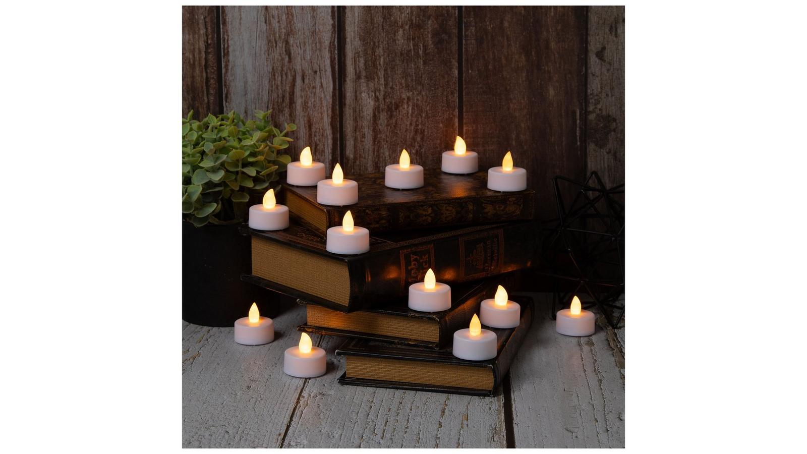 White Flickering Tea Light LED Candles | Hobby Lobby | 1753938