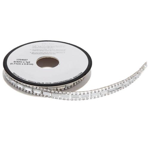 Rectangular Rhinestone Trim - 9/32"