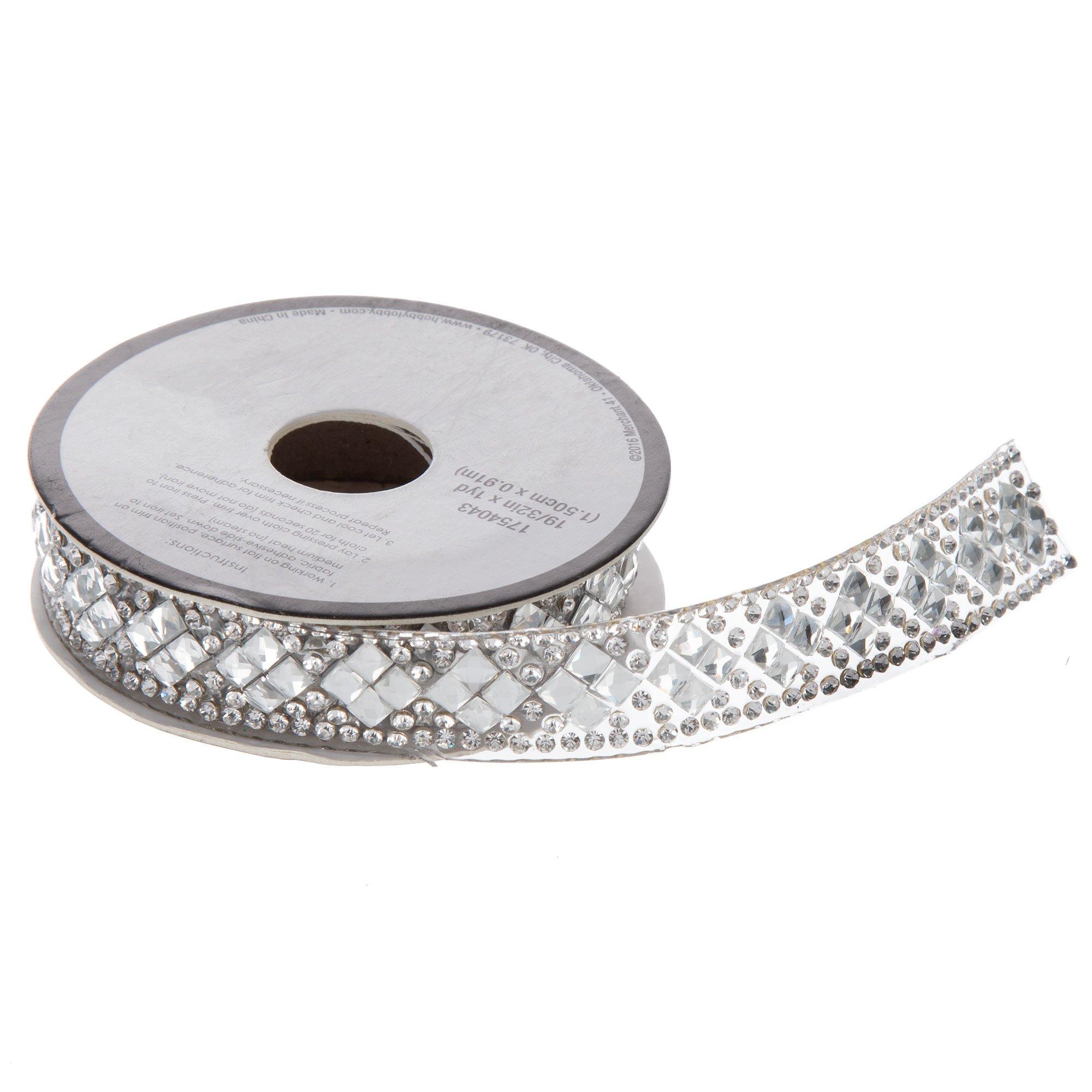 Rhinestone IronOn Trim 19/32" Hobby Lobby 1754043