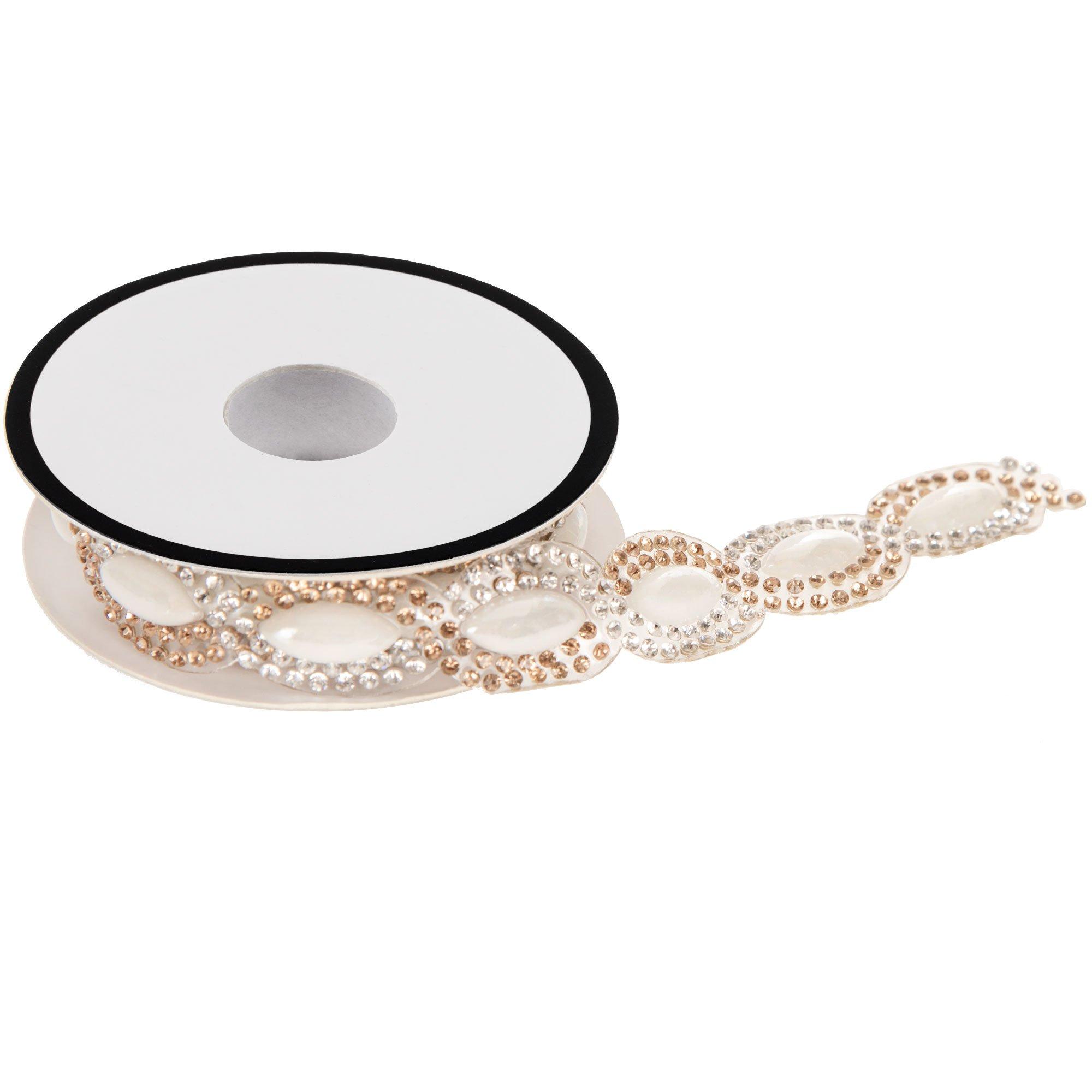 Silver & Gold Rhinestone IronOn Trim Hobby Lobby 1754068