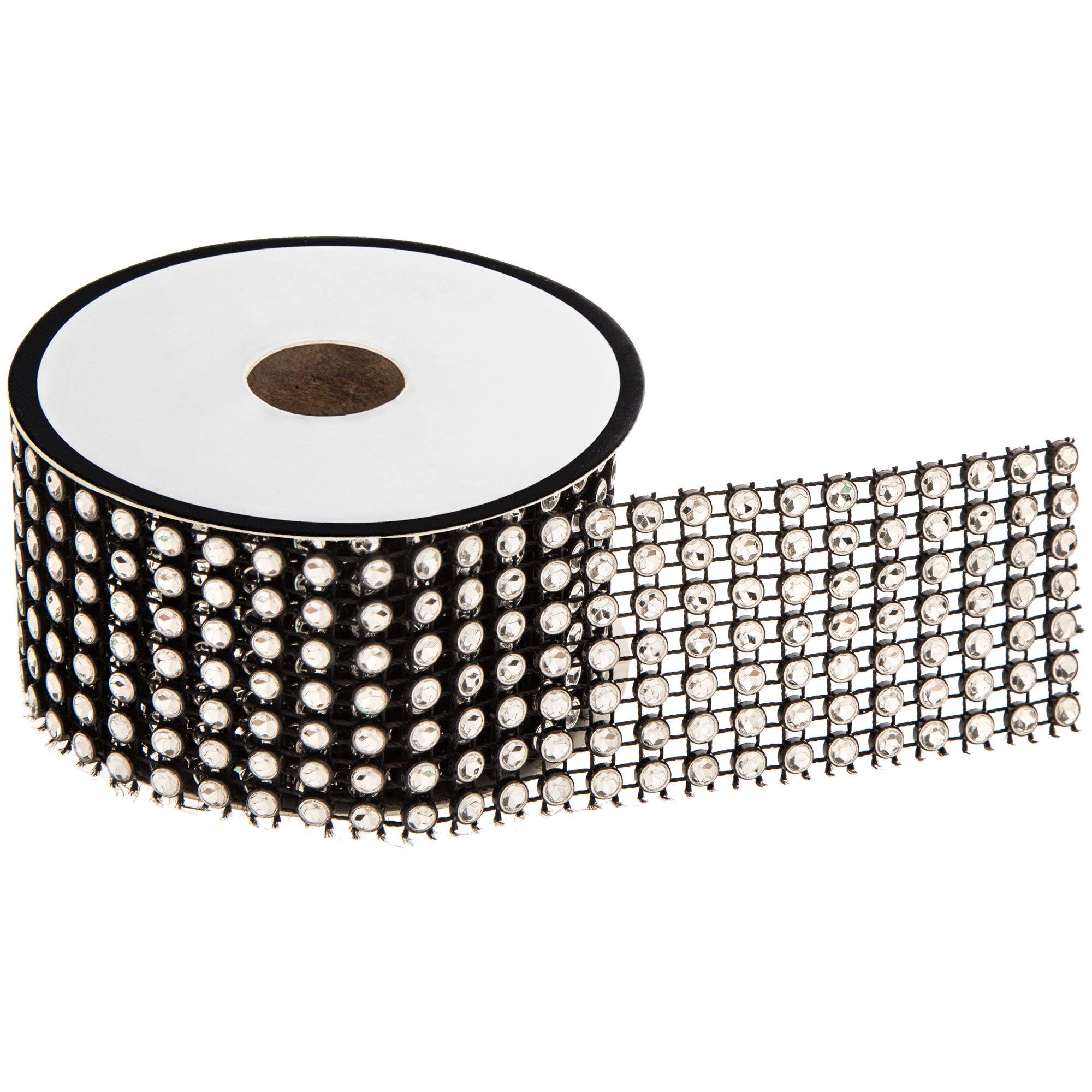 Silver Rhinestone Mesh Trim - 1 1/4" | Hobby Lobby | 1754175