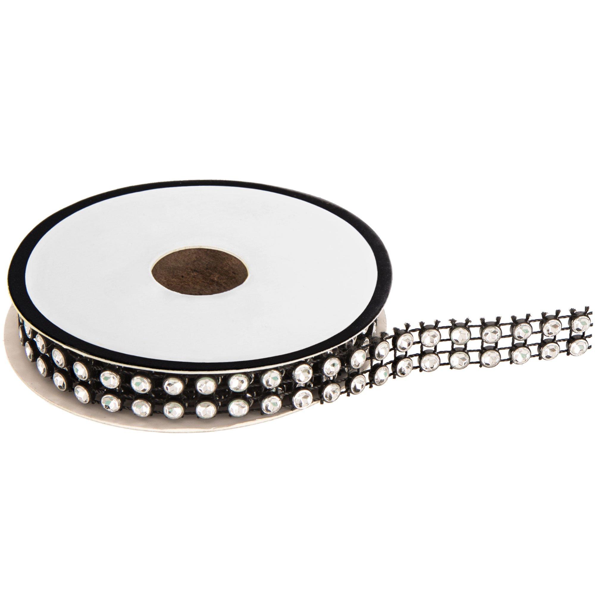 Silver Rhinestone Mesh Trim 1 1/4" Hobby Lobby 1754183