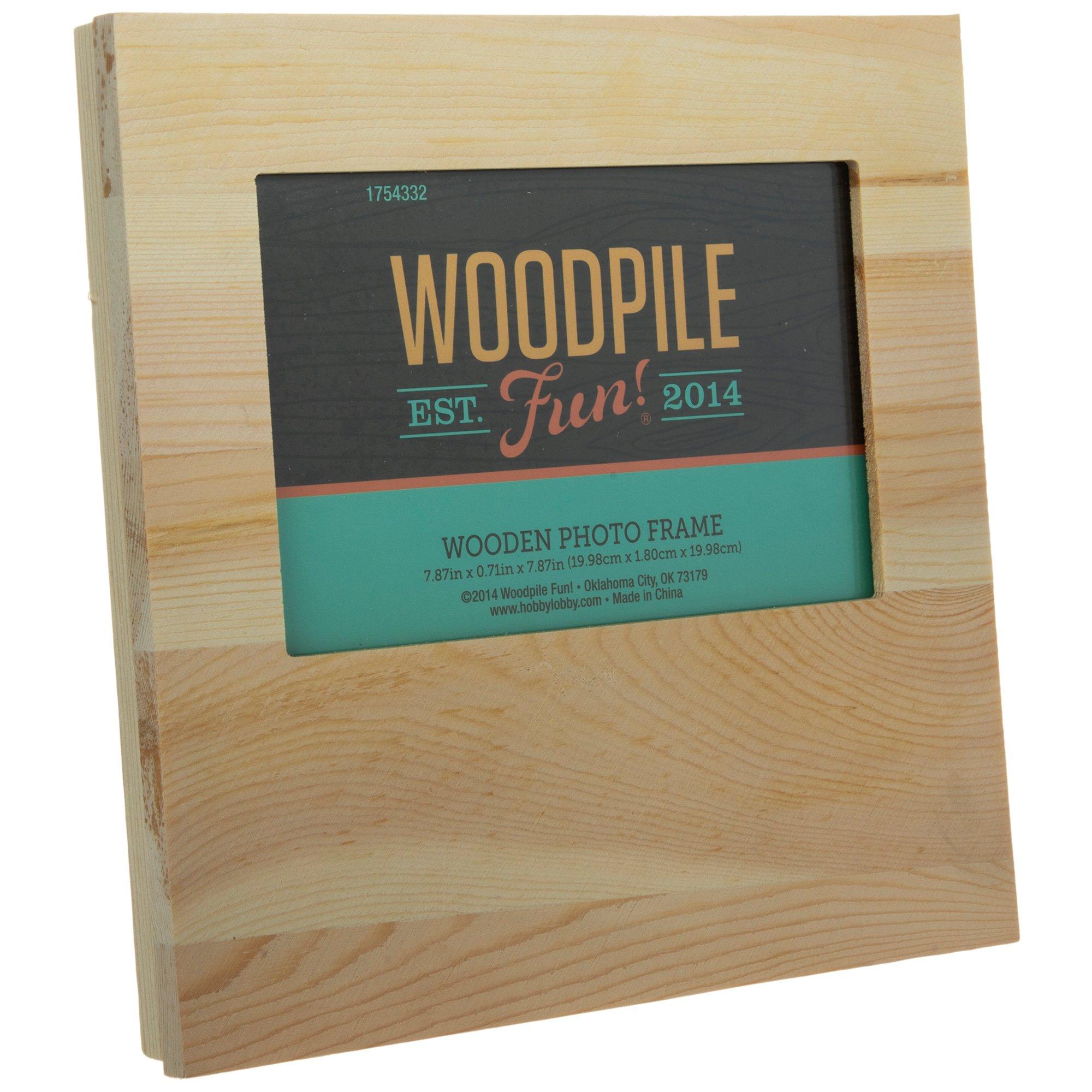 Woodline Works Unfinished Wooden Photo Frames