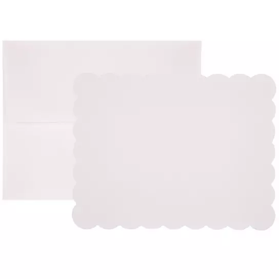 White Folded Cards & Envelopes