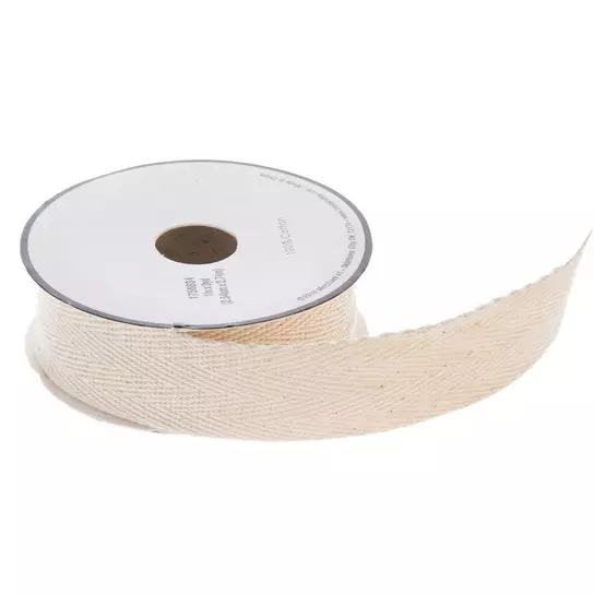 Cotton Twill Tape Cotton Ribbon Bias Tape Sewing Wholesale DIY Craft Gift  Wrapping Packing Garment Accessories-Off White-4/5 