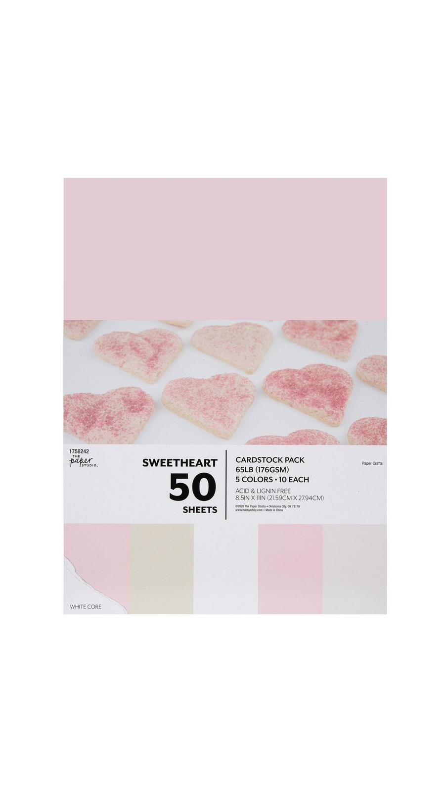 Sweetheart Cardstock Paper Pack | Hobby Lobby | 1758242