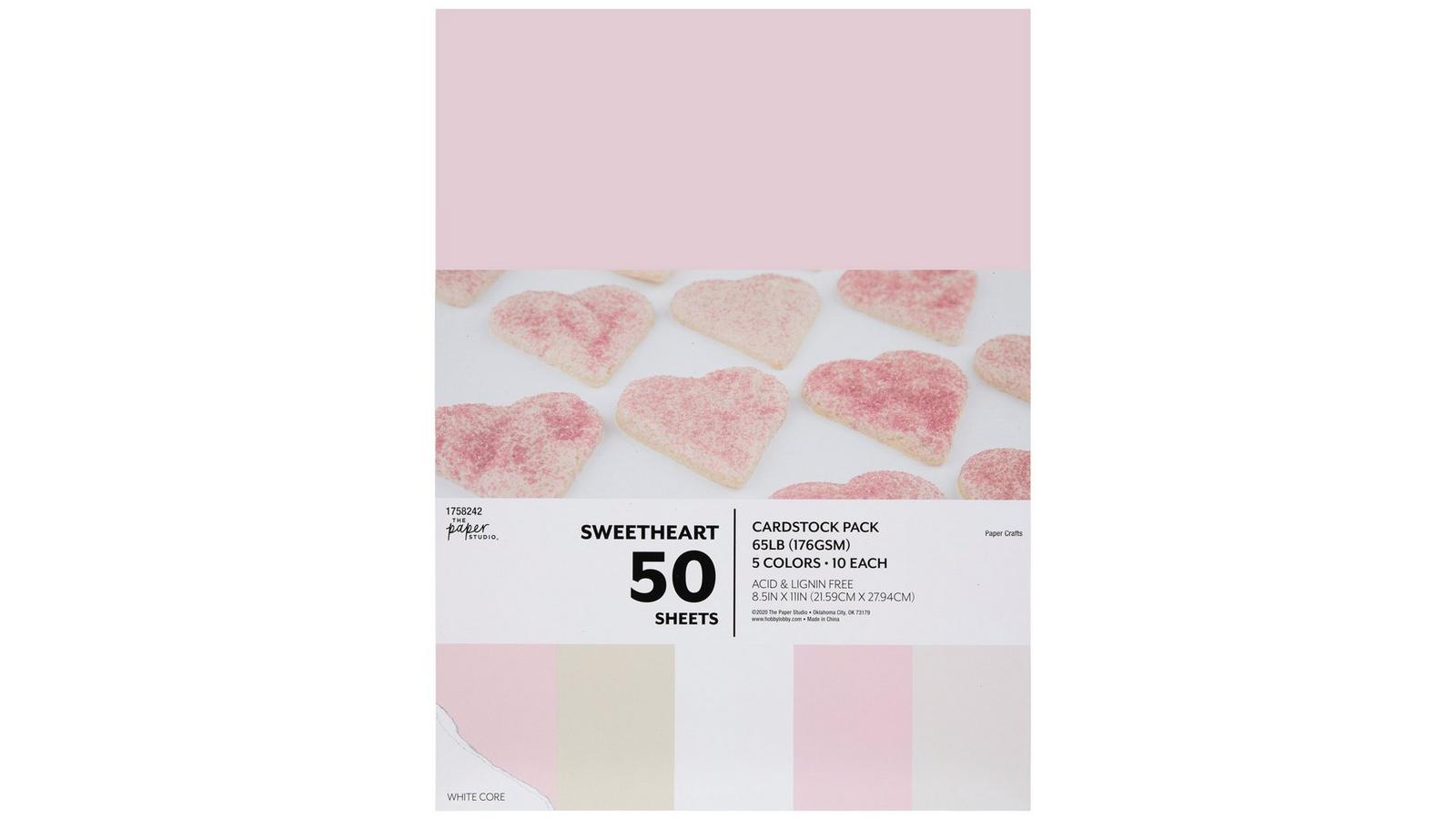 Sweetheart Cardstock Paper Pack | Hobby Lobby | 1758242