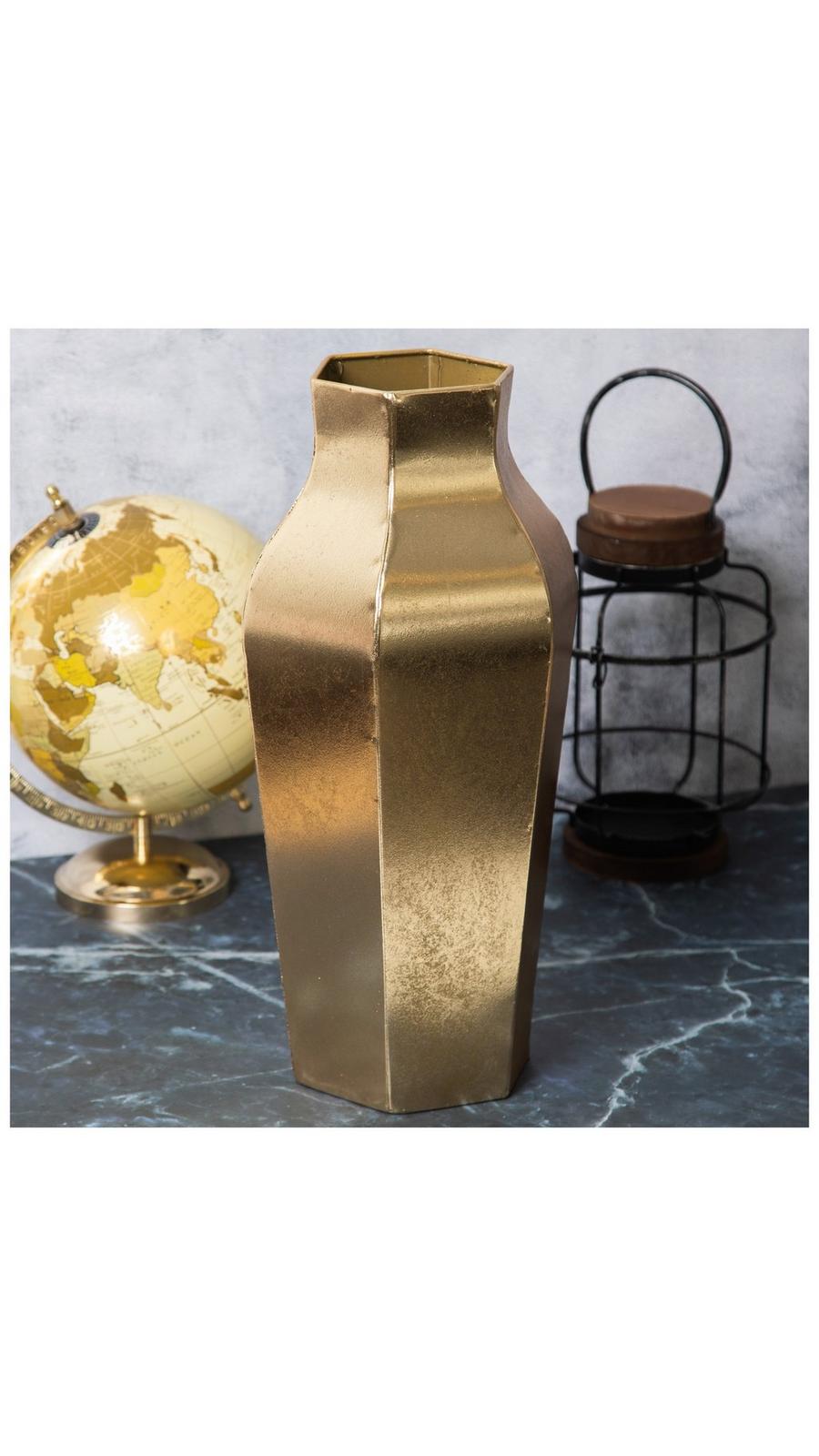 Gold Metal Vase