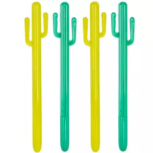 Lime & Green Cacti Pens - 4 Piece Set