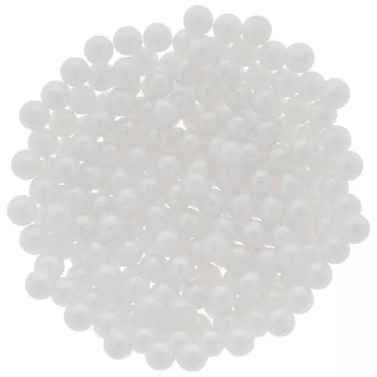 White Glass Pearl Beads – 4mm – 50 Count – The Ornament Girl's Market