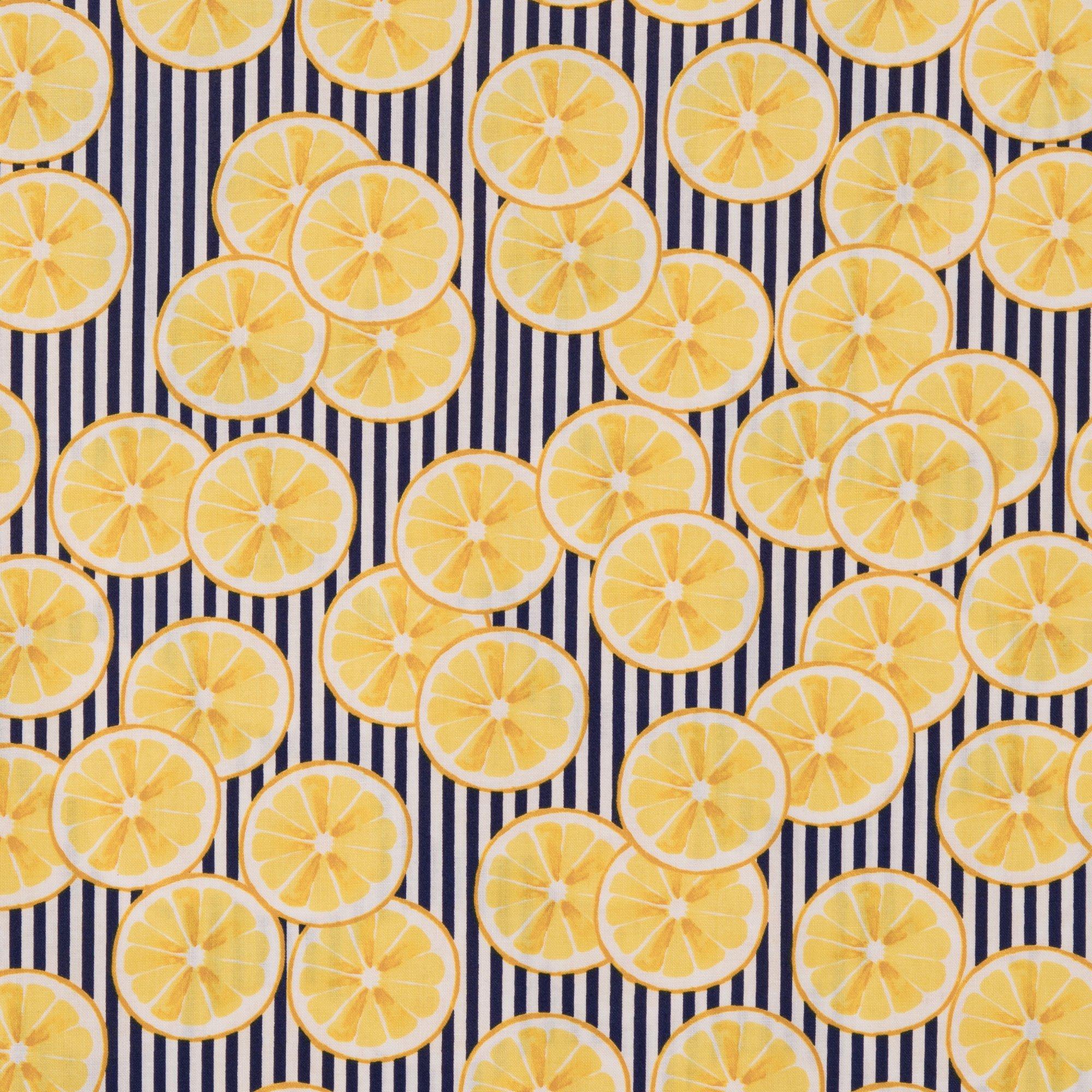 Striped Lemon Cotton Fabric | Hobby Lobby | 1762921