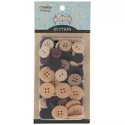 Assorted Wood Round Buttons