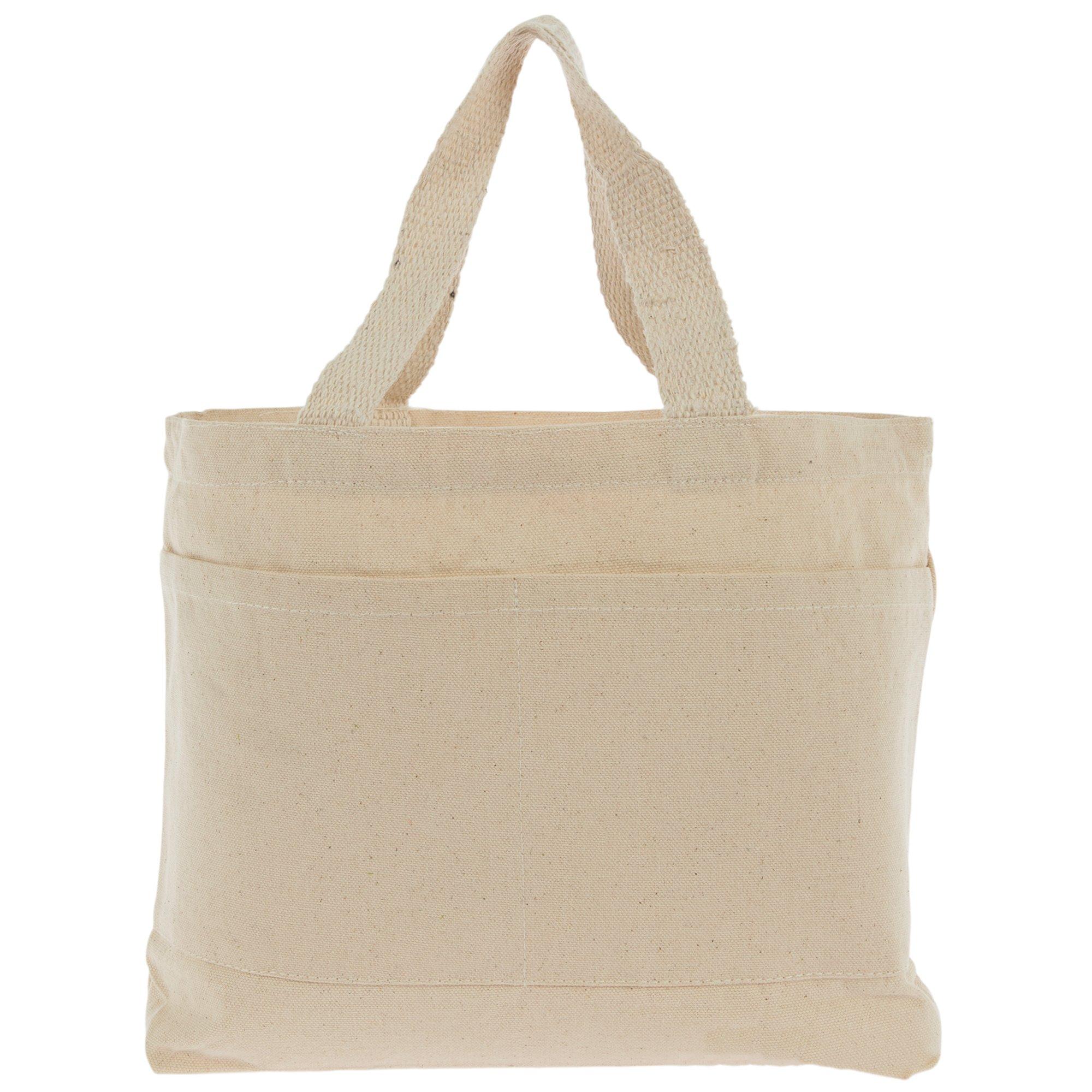 Three Pocket Canvas Tote Bag | Hobby Lobby | 1765916