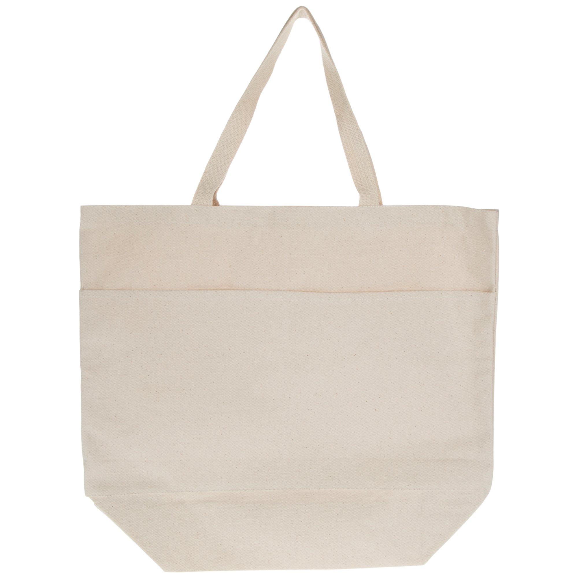 Three Pocket Canvas Tote Bag | Hobby Lobby | 1765924