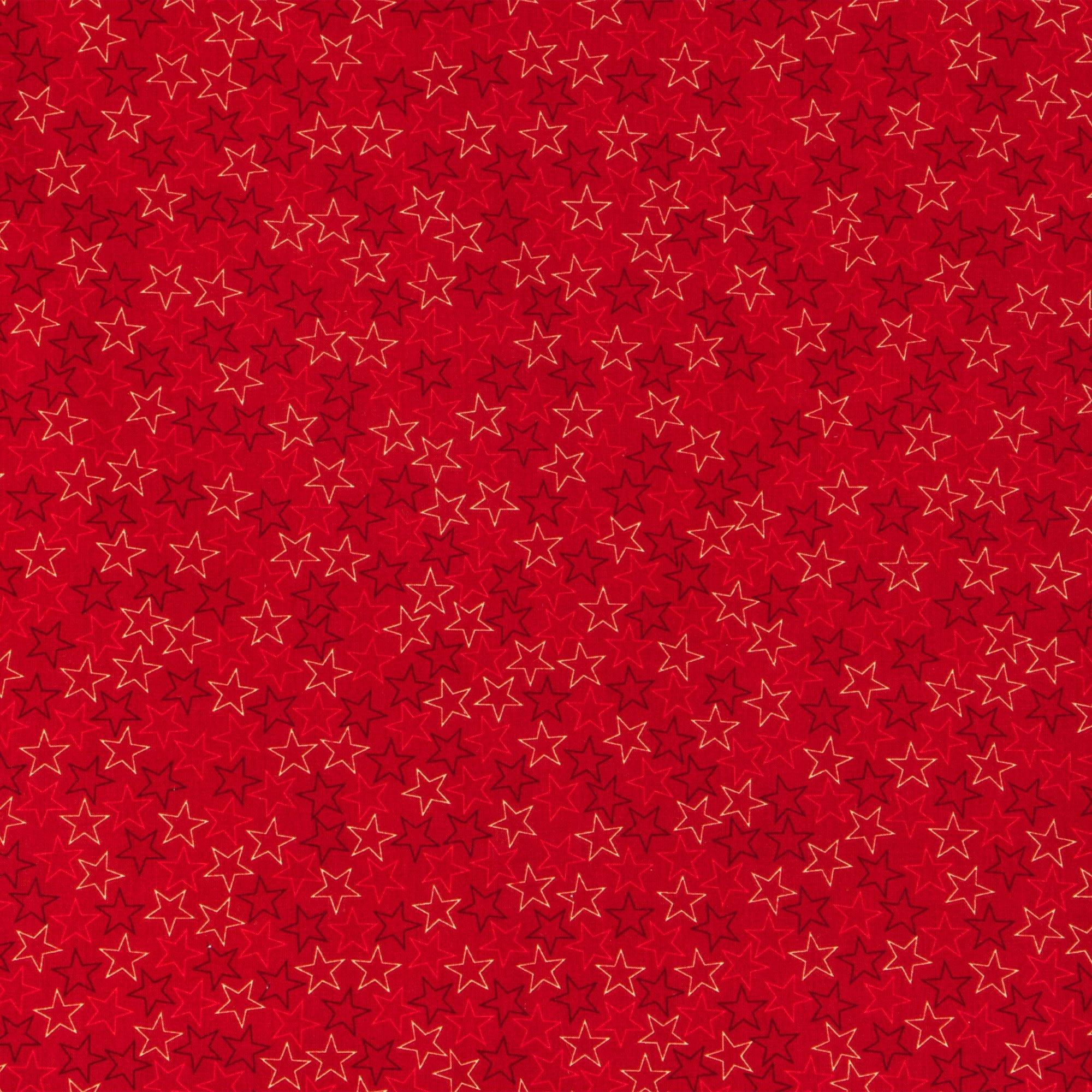 Stars Cotton Calico Fabric