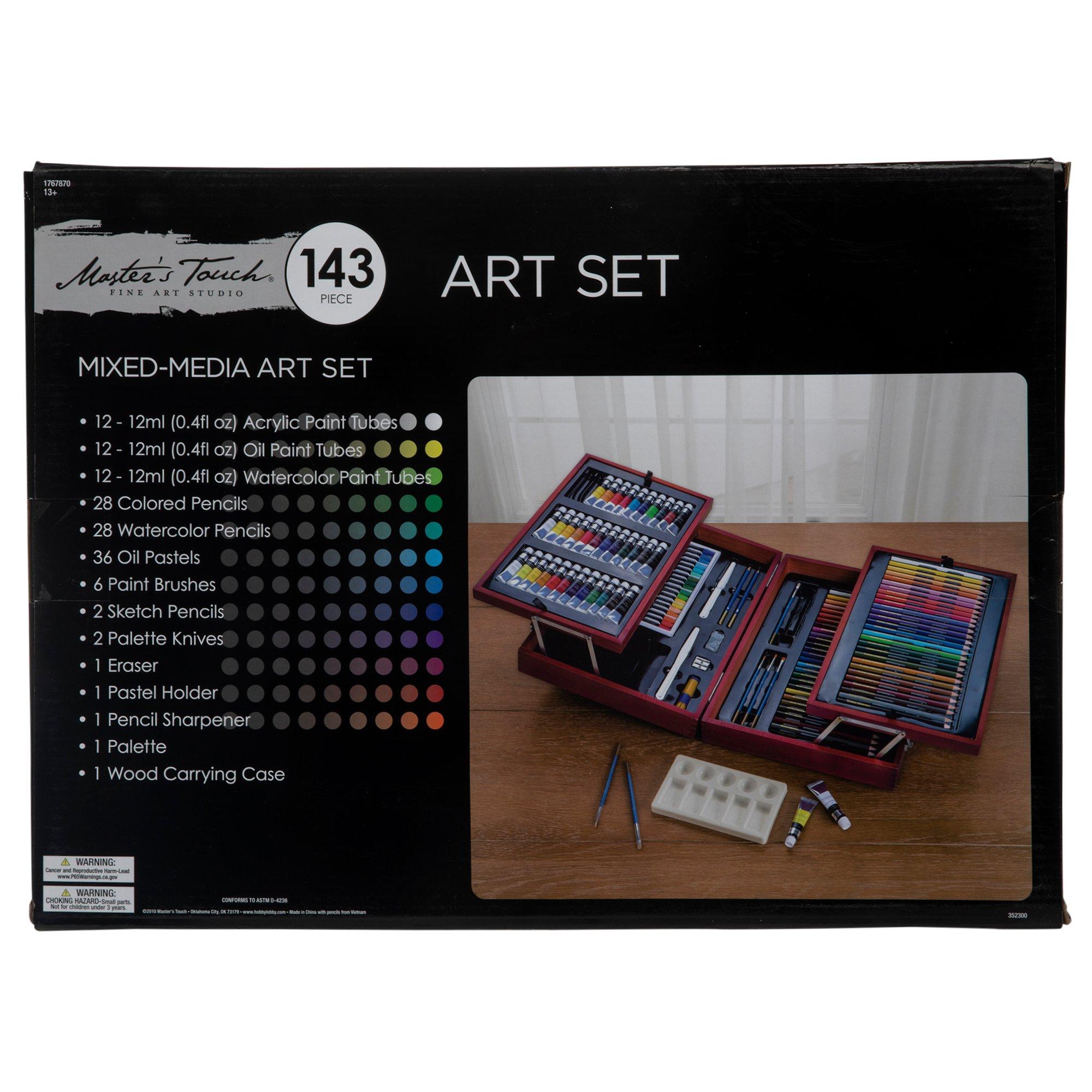 The Art Studio Mixed Media Art Case & Easel Set 103 Pieces 567