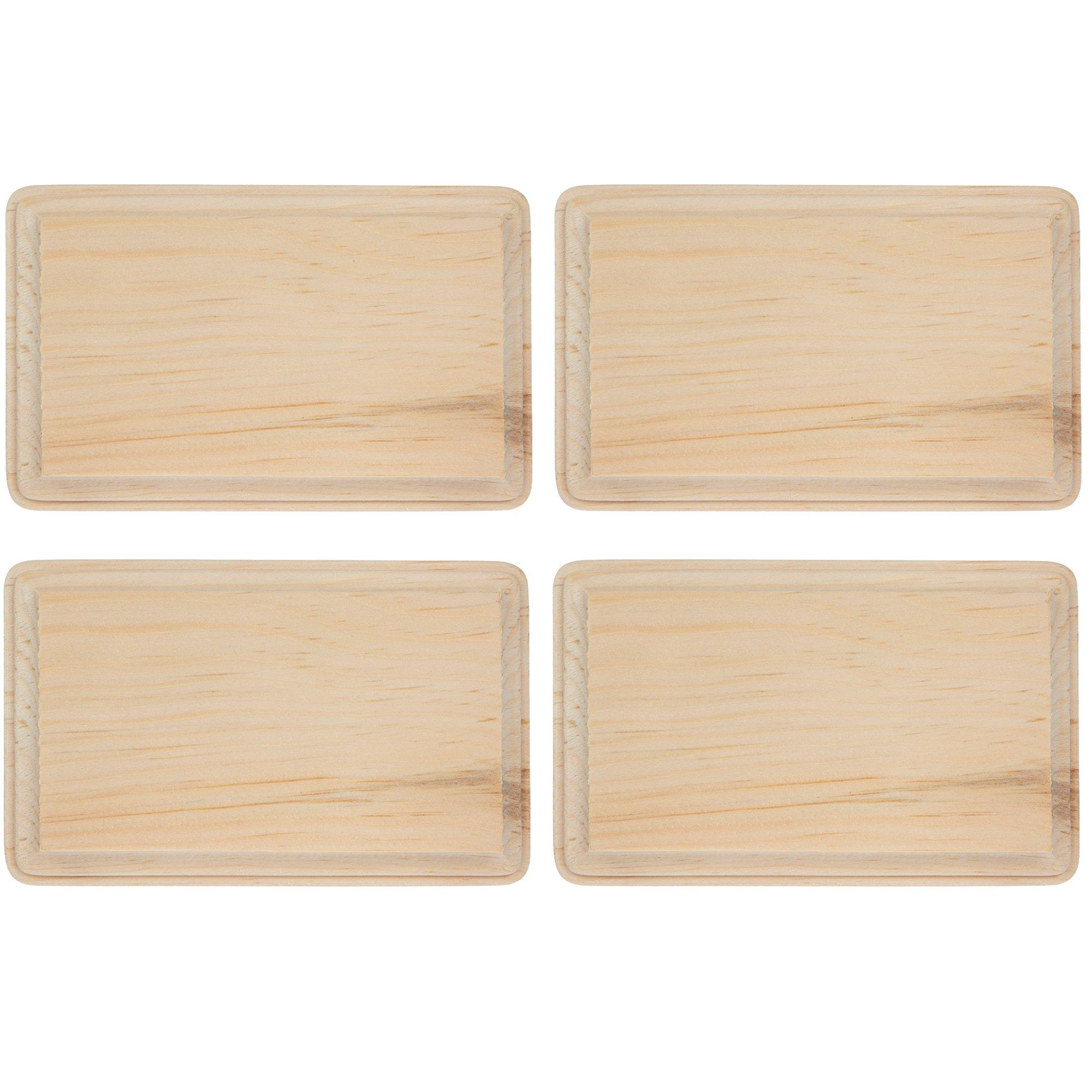 10pcs 3.5x4.5cm Unfinished Rectangle Wood Plaques,wooden Plaque