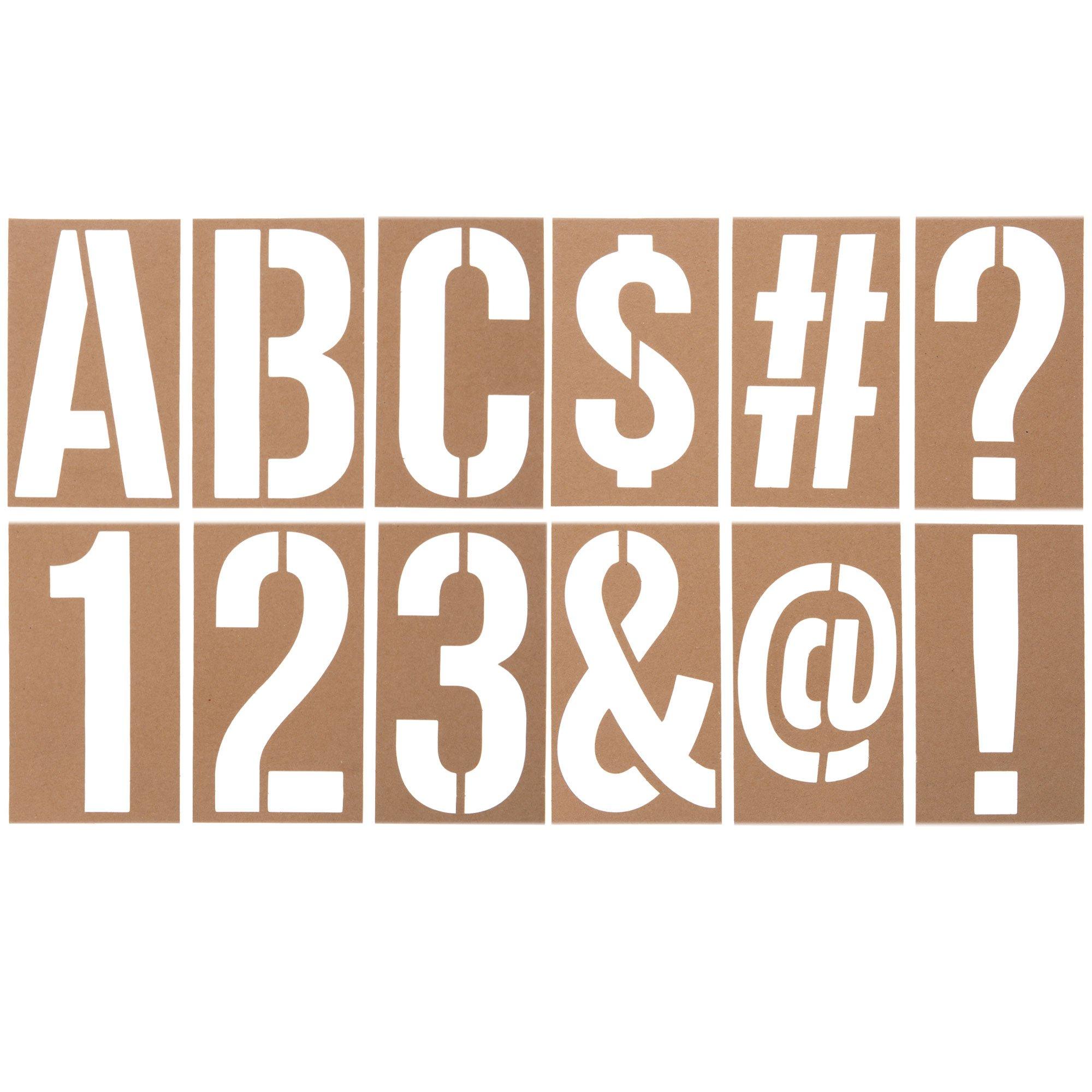 Roylco Big Number Stencils, 5 X 9 Inches, Set Of 10 : Target