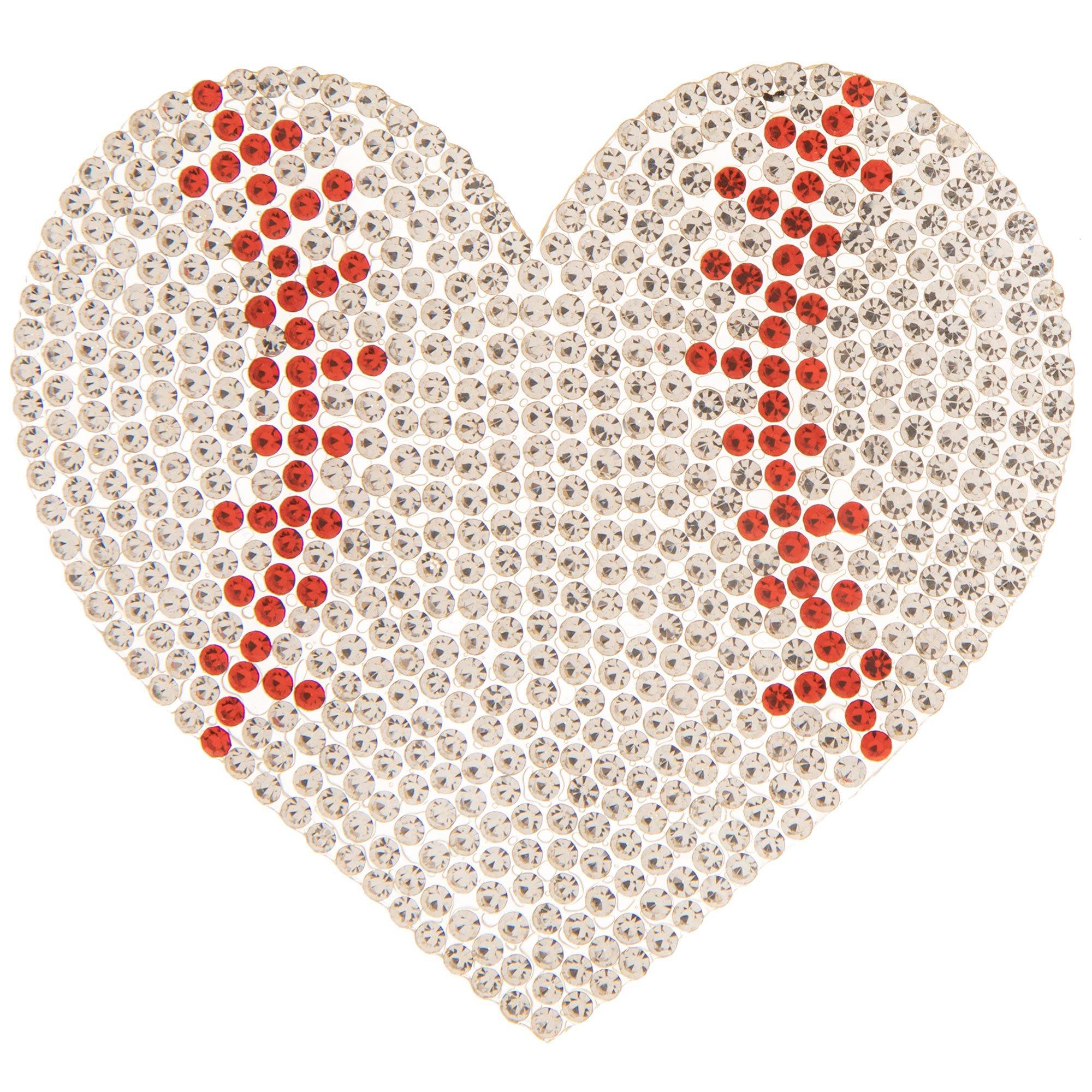  INFUNLY 30pcs Heart Iron On Patches Rhinestone Patches  Appliques for Clothing Heart Crystal Bling Applique Embroidered Patches for  DIY Crafts Clothes Bag Pants Decoration : Arts, Crafts & Sewing