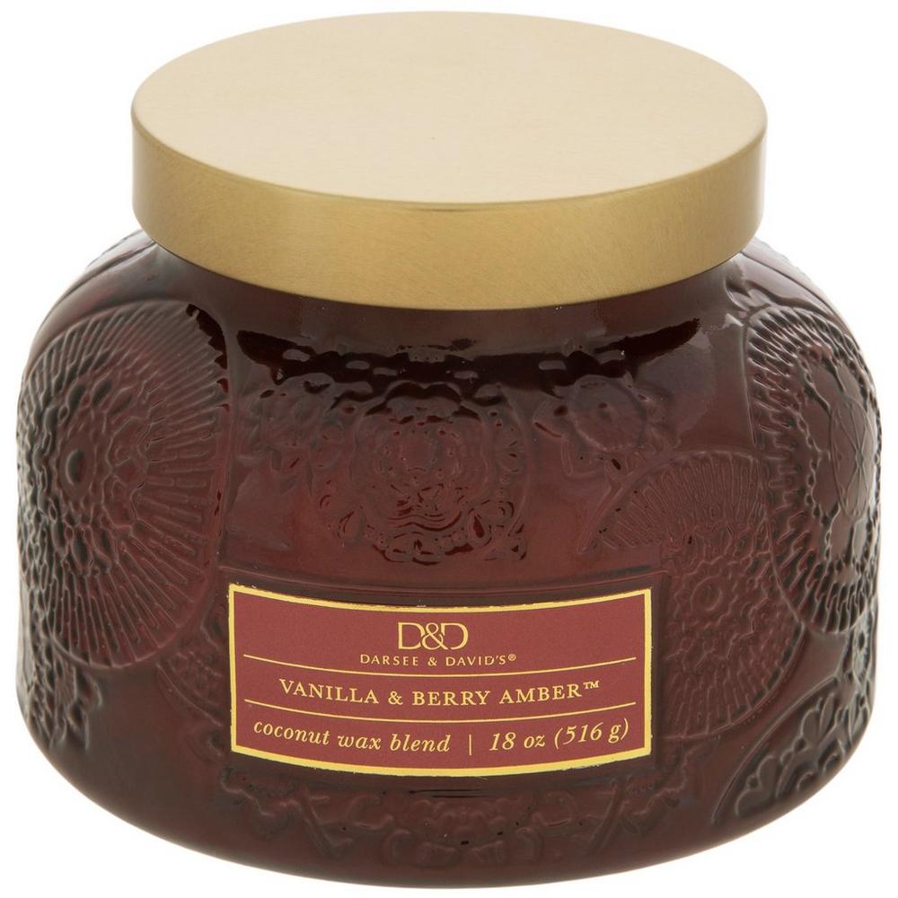 Vanilla Berry Amber Jar Candle