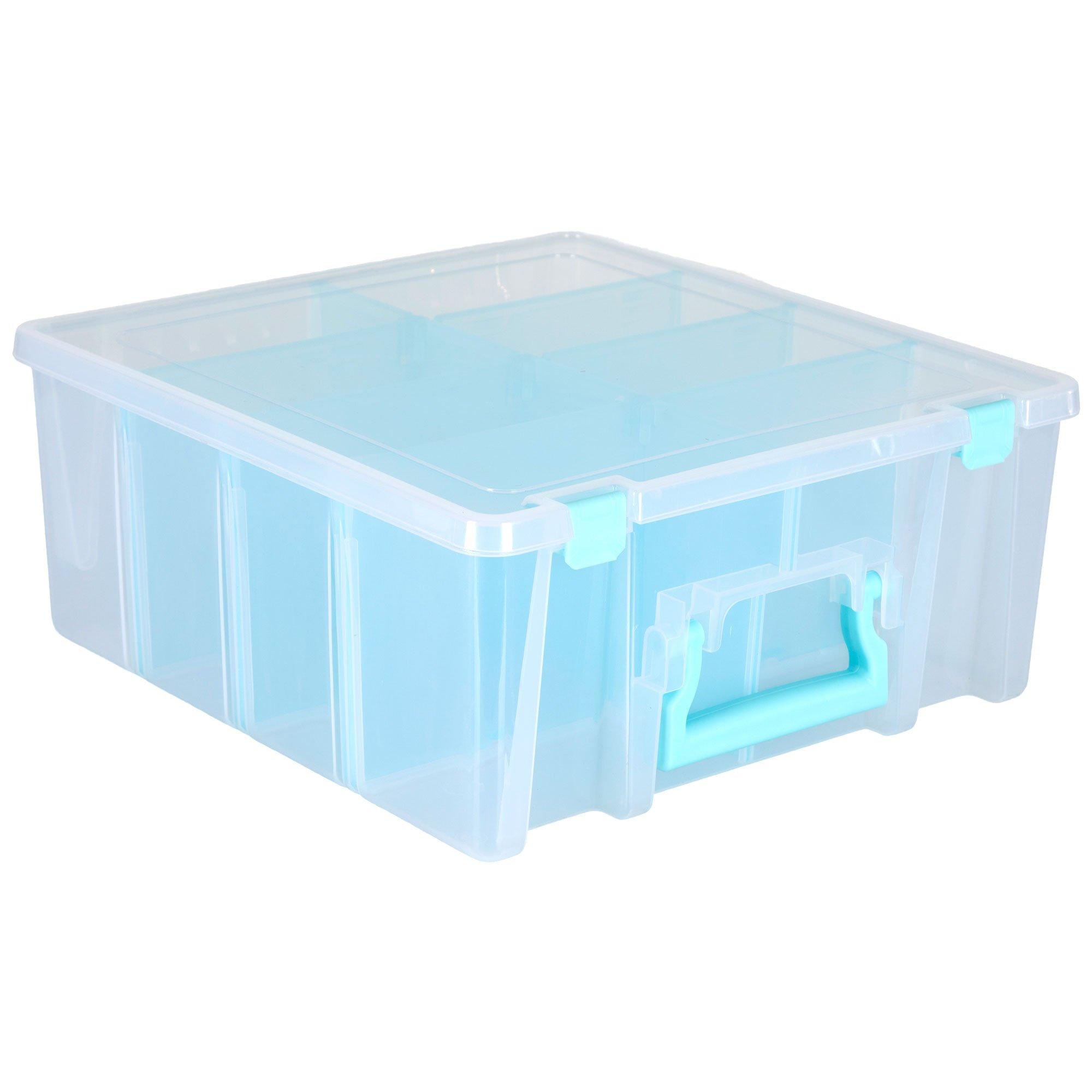 ArtBin Super Satchel Double Deep Box W/Dividers - Aqua Mist – Pixiss
