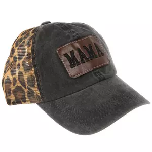Mama Leopard Print Baseball Cap