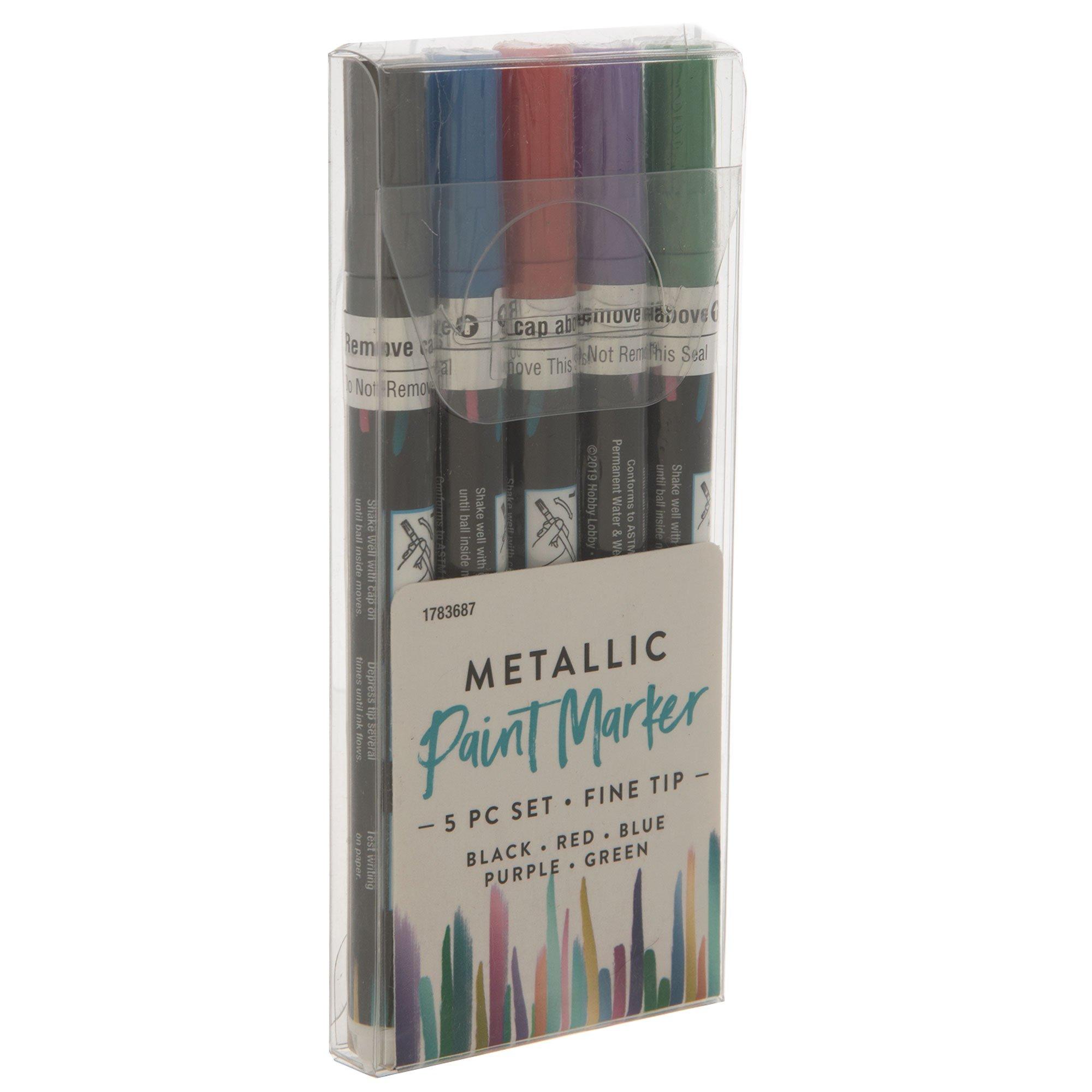 Metallic Paint Markers 5 Piece Set Hobby Lobby 1783687