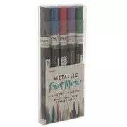 Metallic Paint Markers - 5 Piece Set
