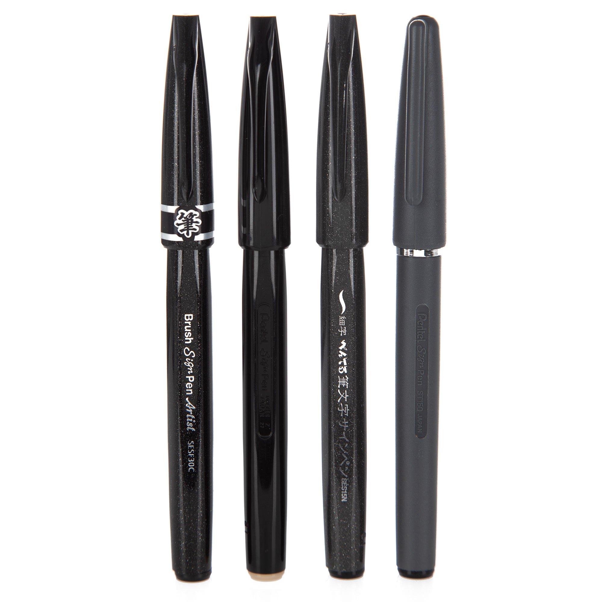 Pentel Sign Pen Micro Brush Black