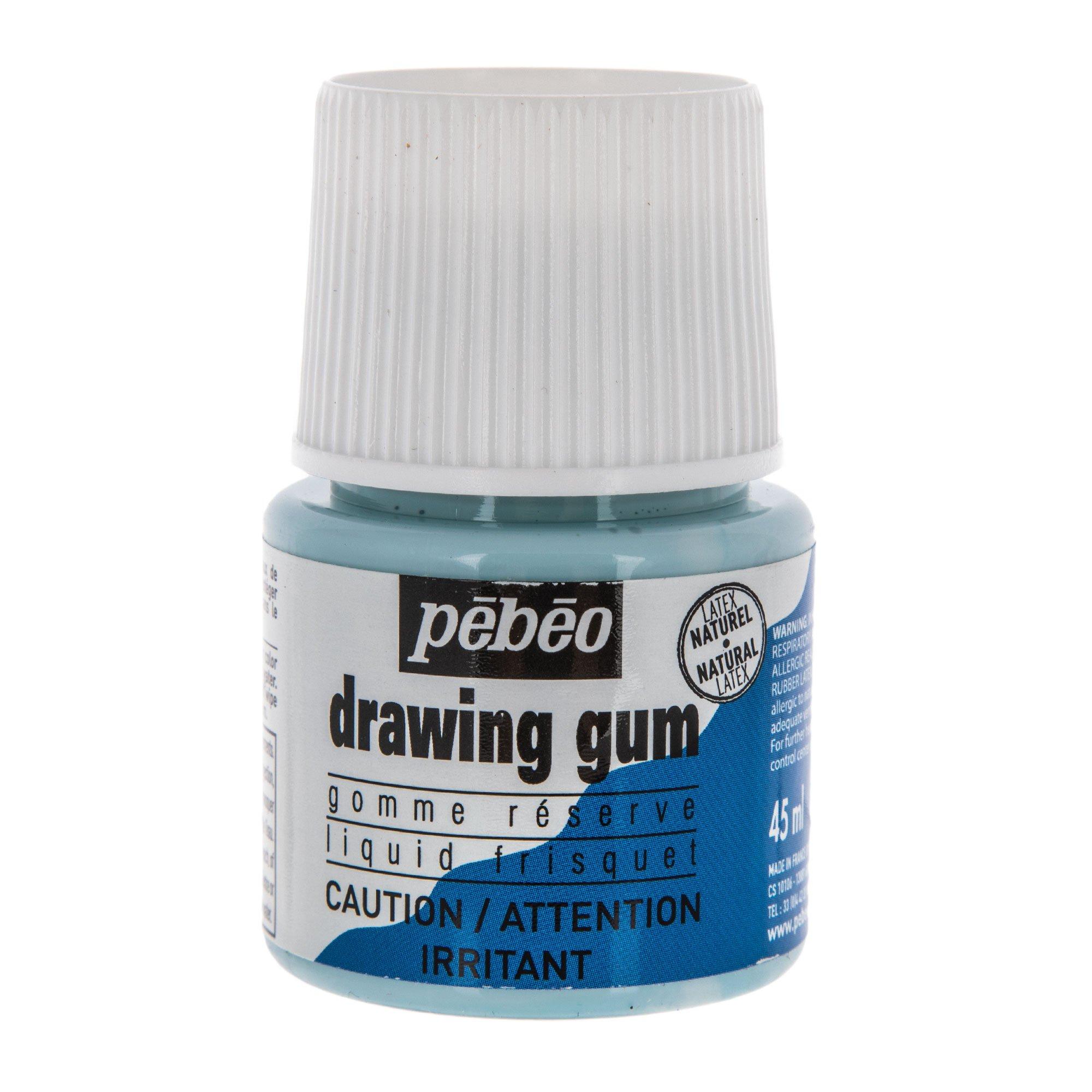 Pebeo Easy Peel Liquid Latex Masking Fluid - Drawing Gum - Dries